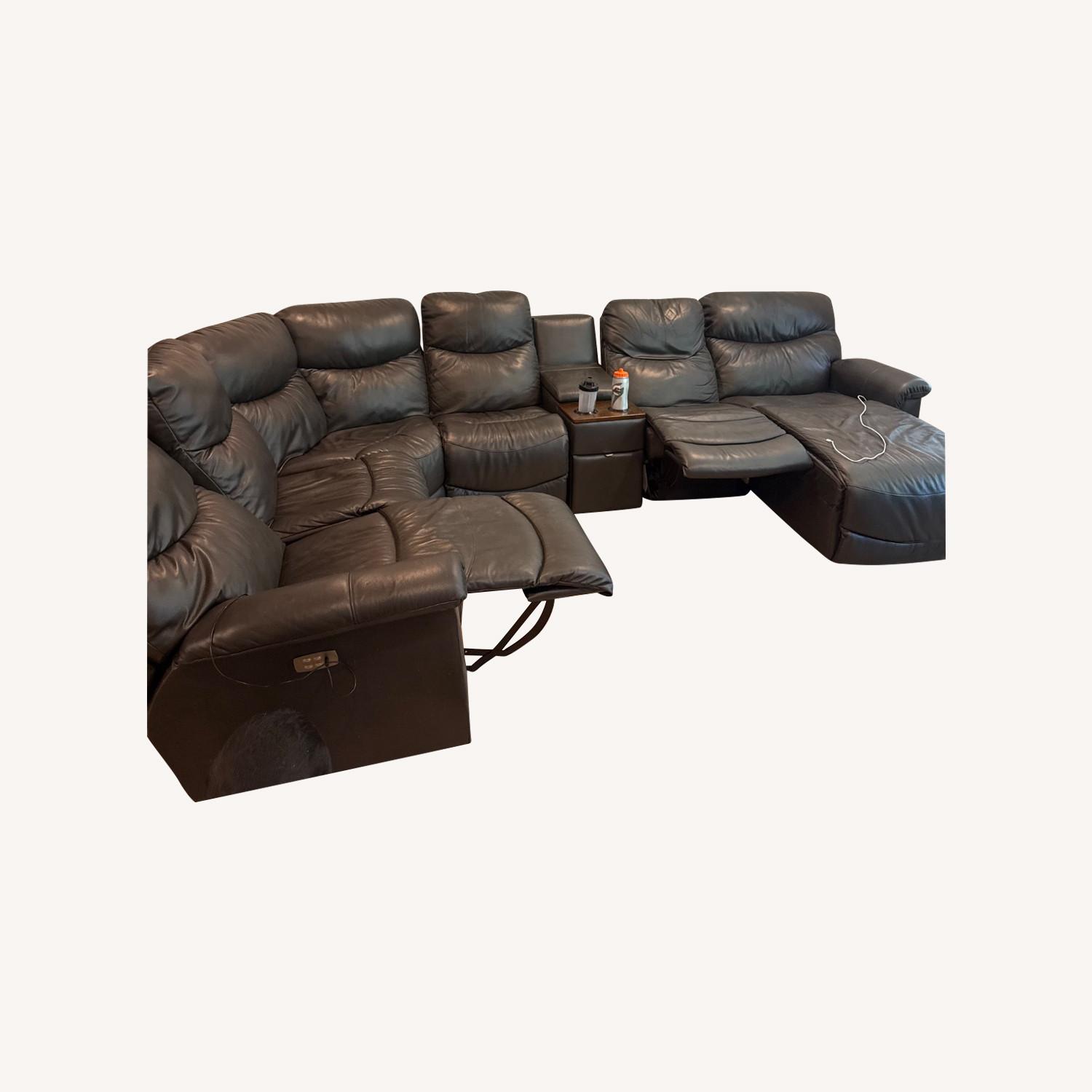Leather La-Z-Boy Sectional - image-0