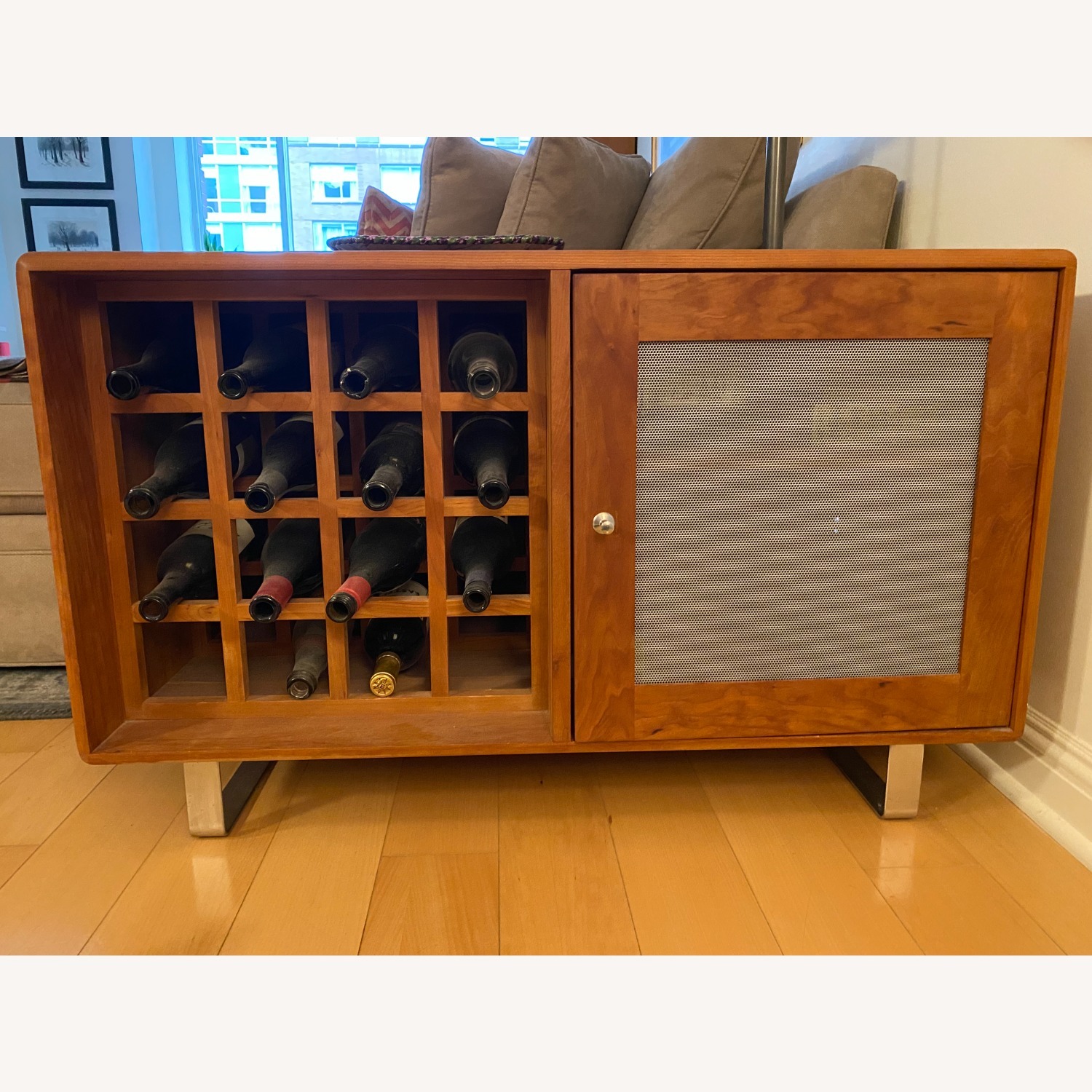 Room & Board Linear Wine Rack Storage Cabinet - image-1