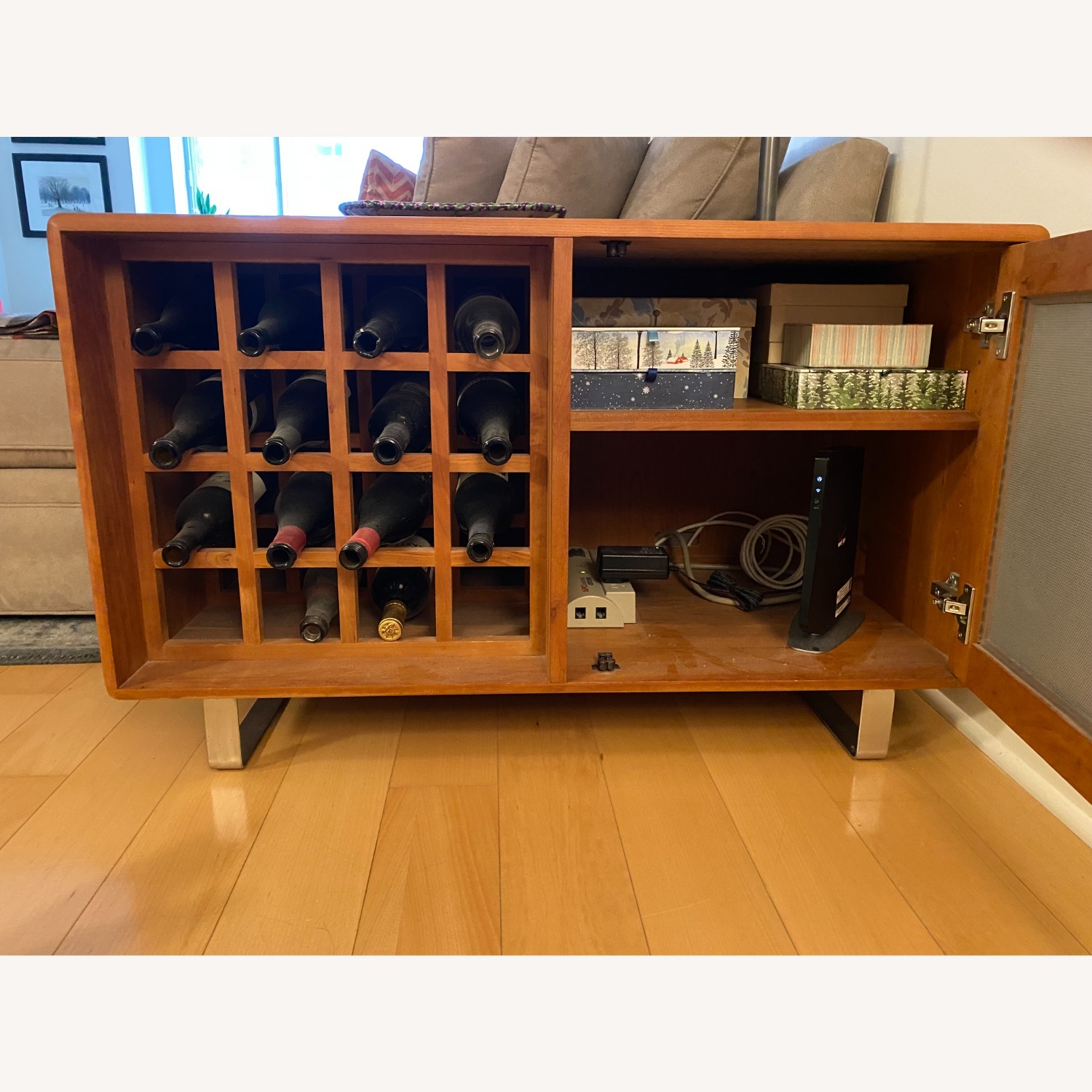 Room & Board Linear Wine Rack Storage Cabinet - image-3