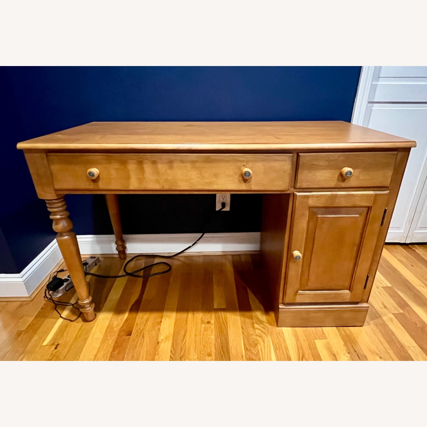 Ethan Allen Desk W Keyboard Tray - image-1