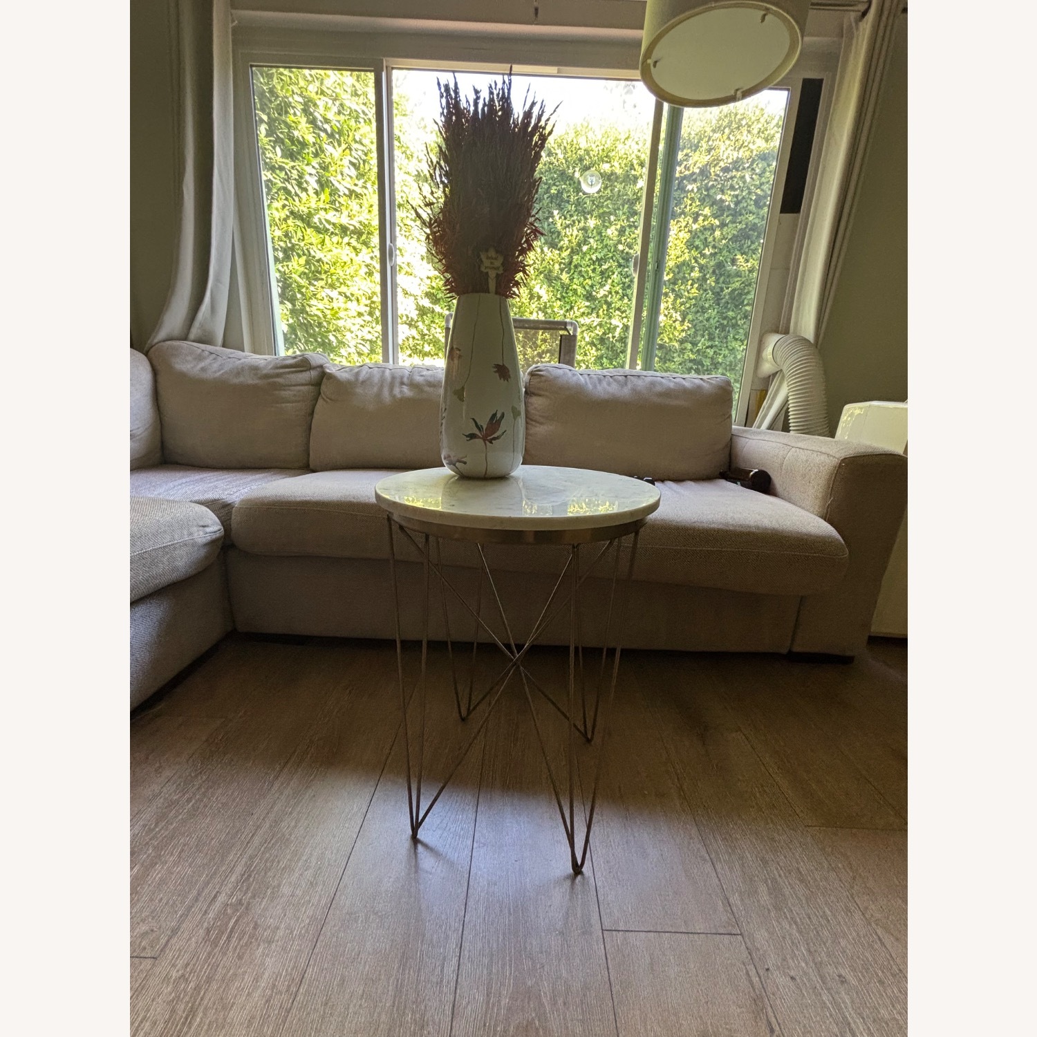 Mid Century Modern Gold Side Table  - image-1