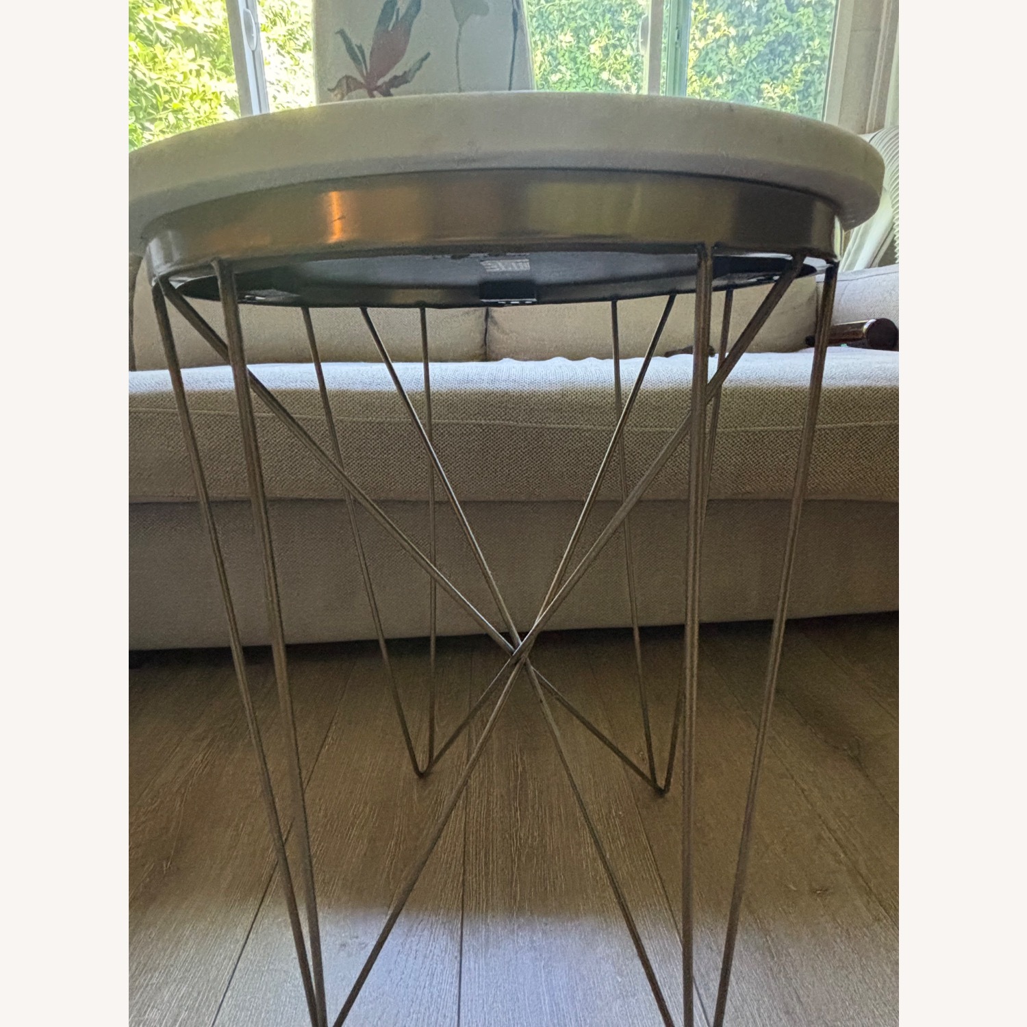 Mid Century Modern Gold Side Table  - image-3