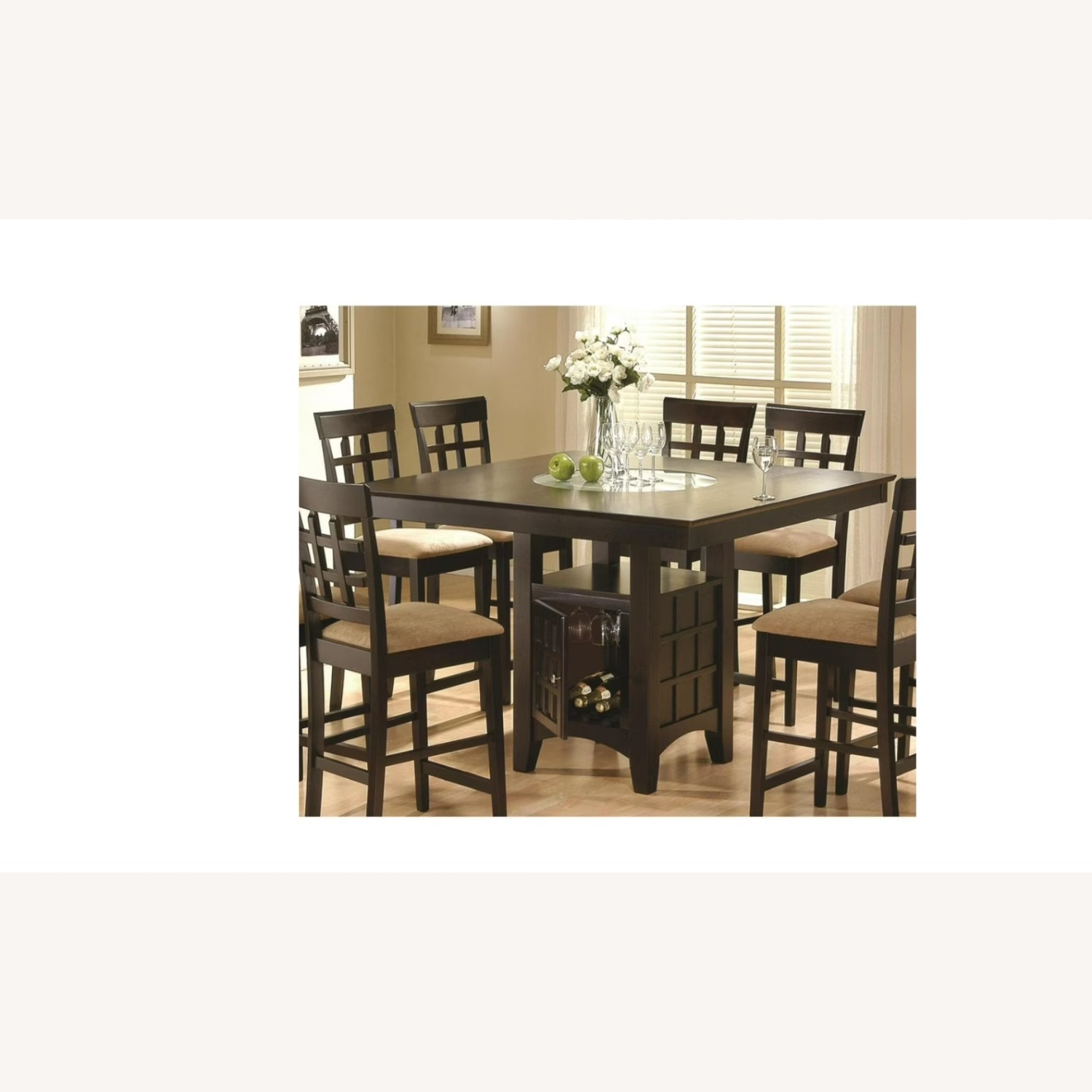 Casual Square Counter Height Dining Table - image-0
