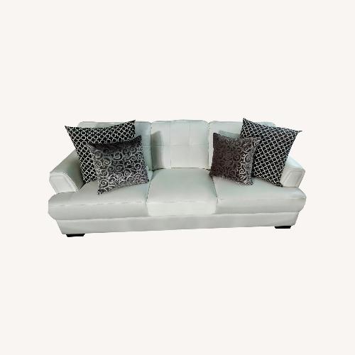 Used  Chateau D'ax Leather Sofa for sale on AptDeco