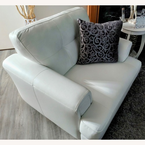 Used  Chateau D'ax White Arm Chair for sale on AptDeco