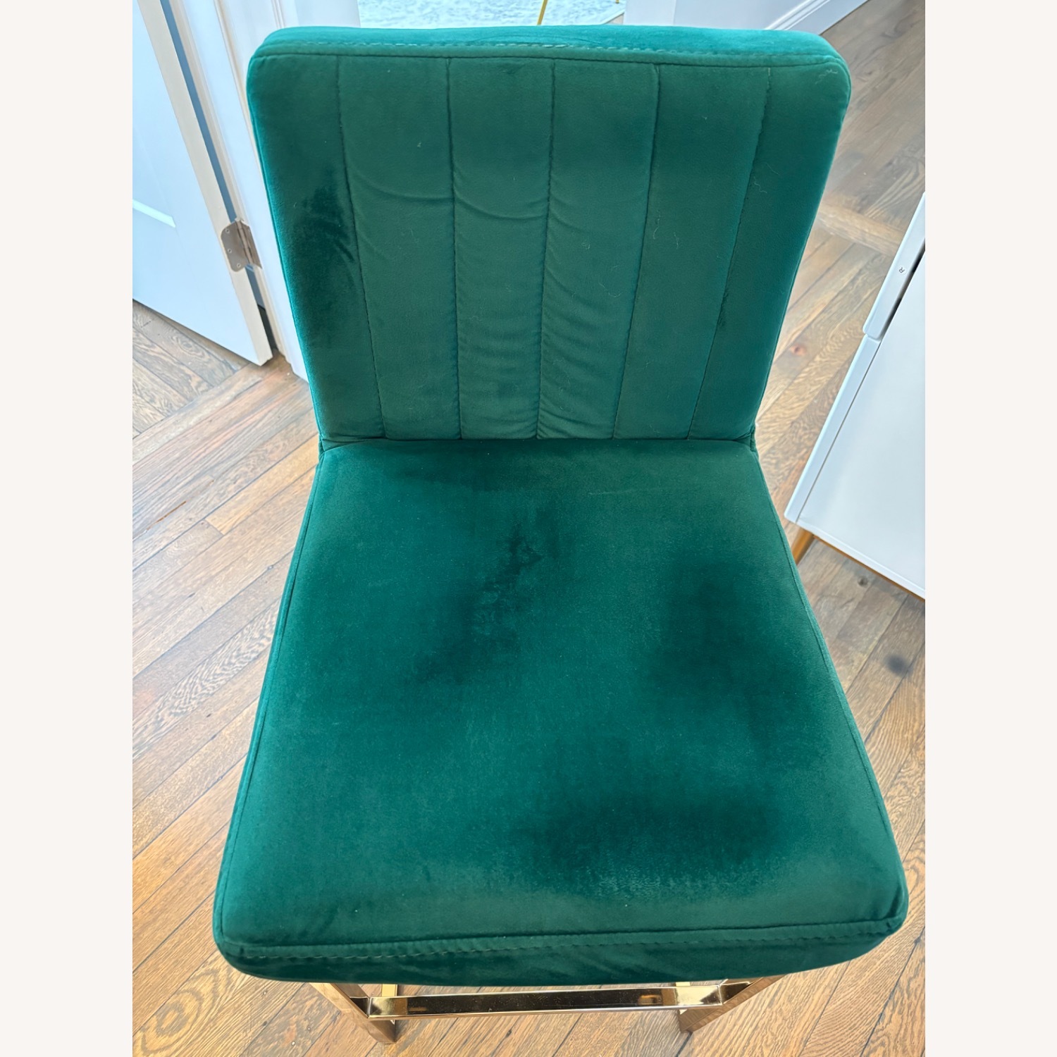 Green Velvet Bar Stools - image-3