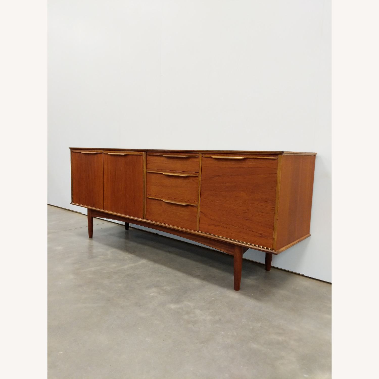 Vintage Mid Century Modern Teak Morris Credenza - image-2