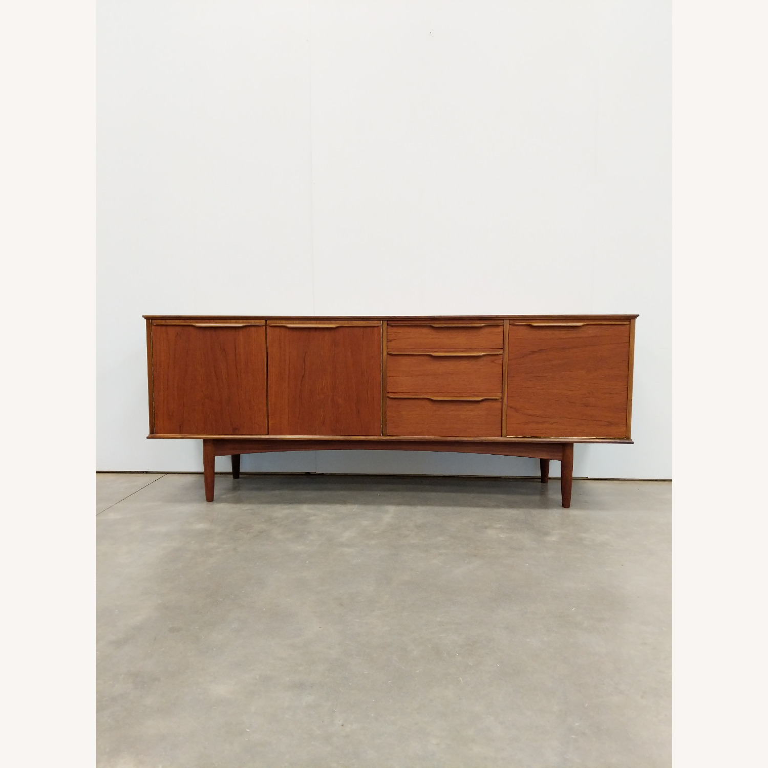 Vintage Mid Century Modern Teak Morris Credenza - image-1