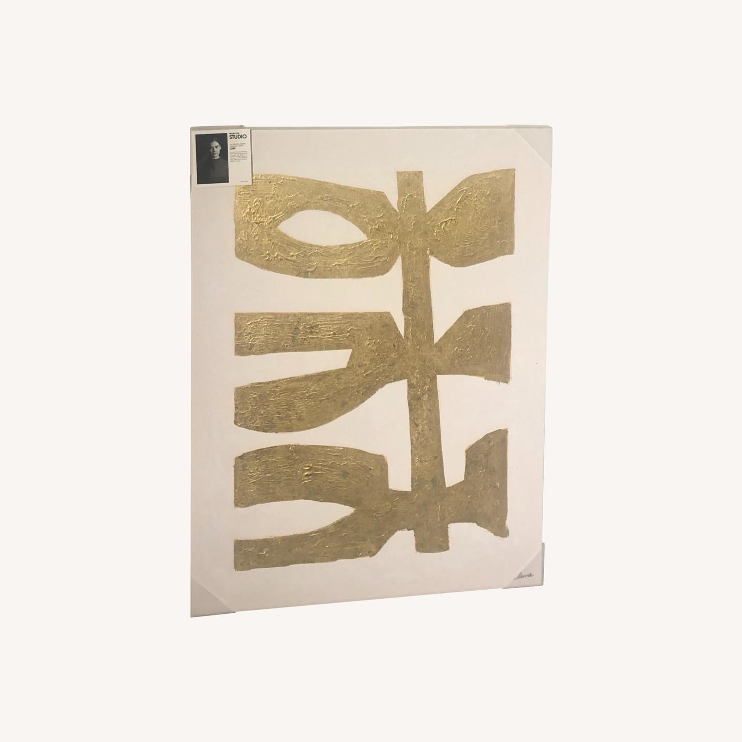 Gold Abstract Wall Art - image-0