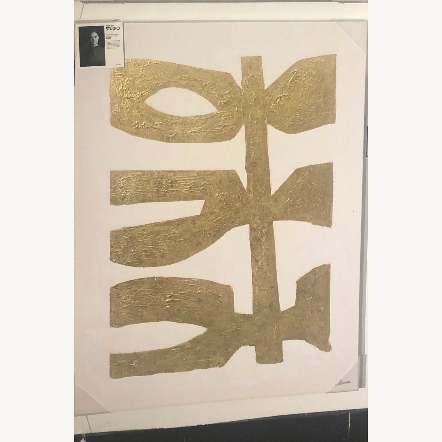 Gold Abstract Wall Art - image-1