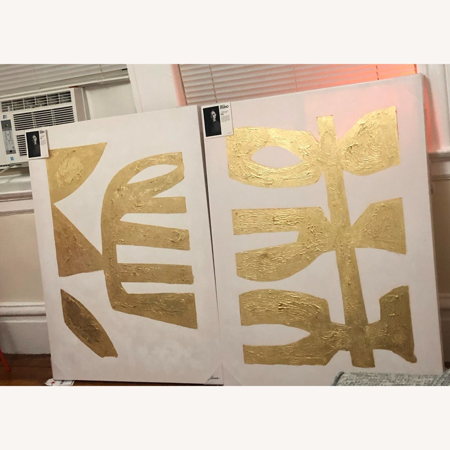 Gold Abstract Wall Art - image-3