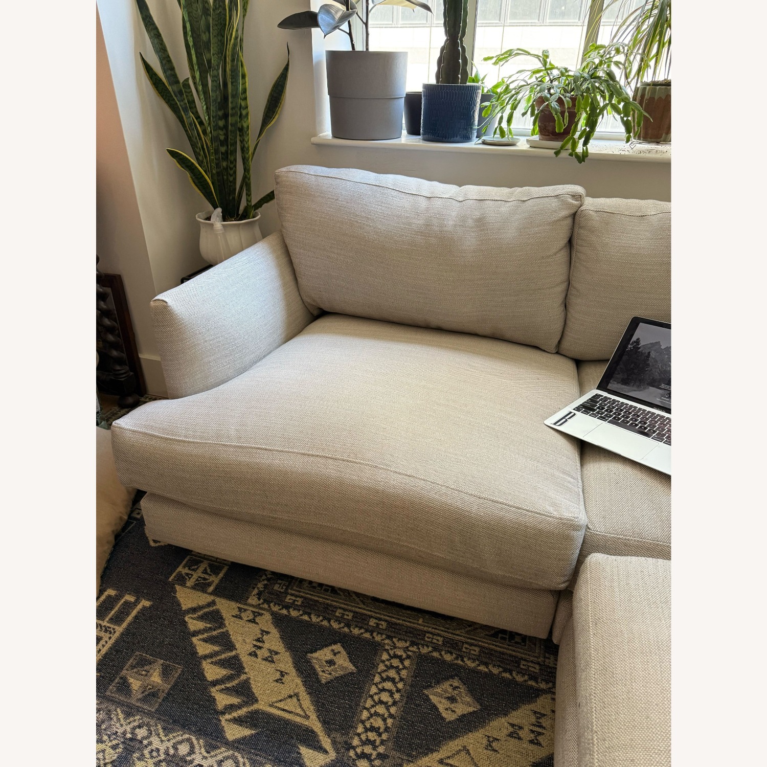 West Elm Haven Sectional - Pearl Gray custom - image-3