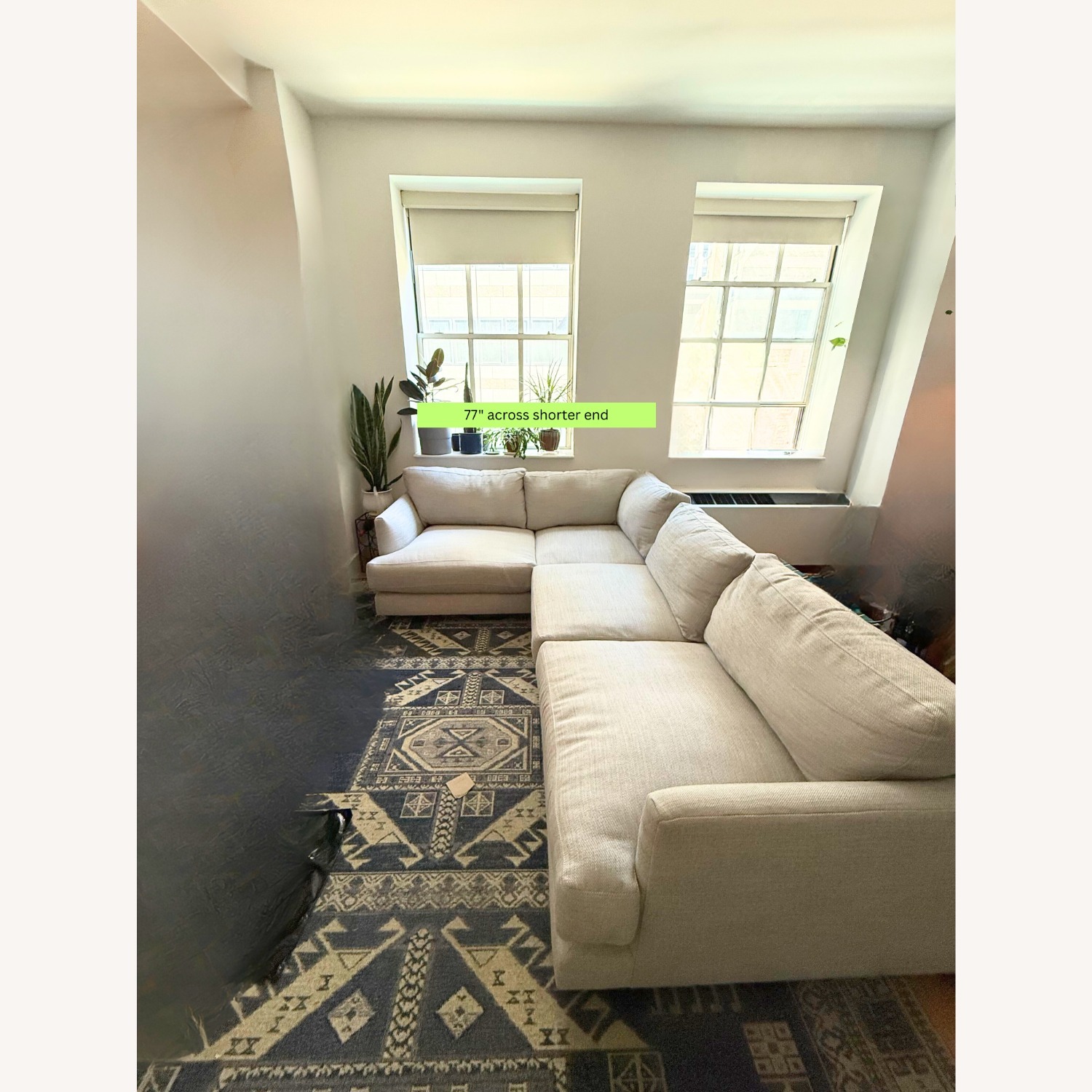 West Elm Haven Sectional - Pearl Gray custom - image-1