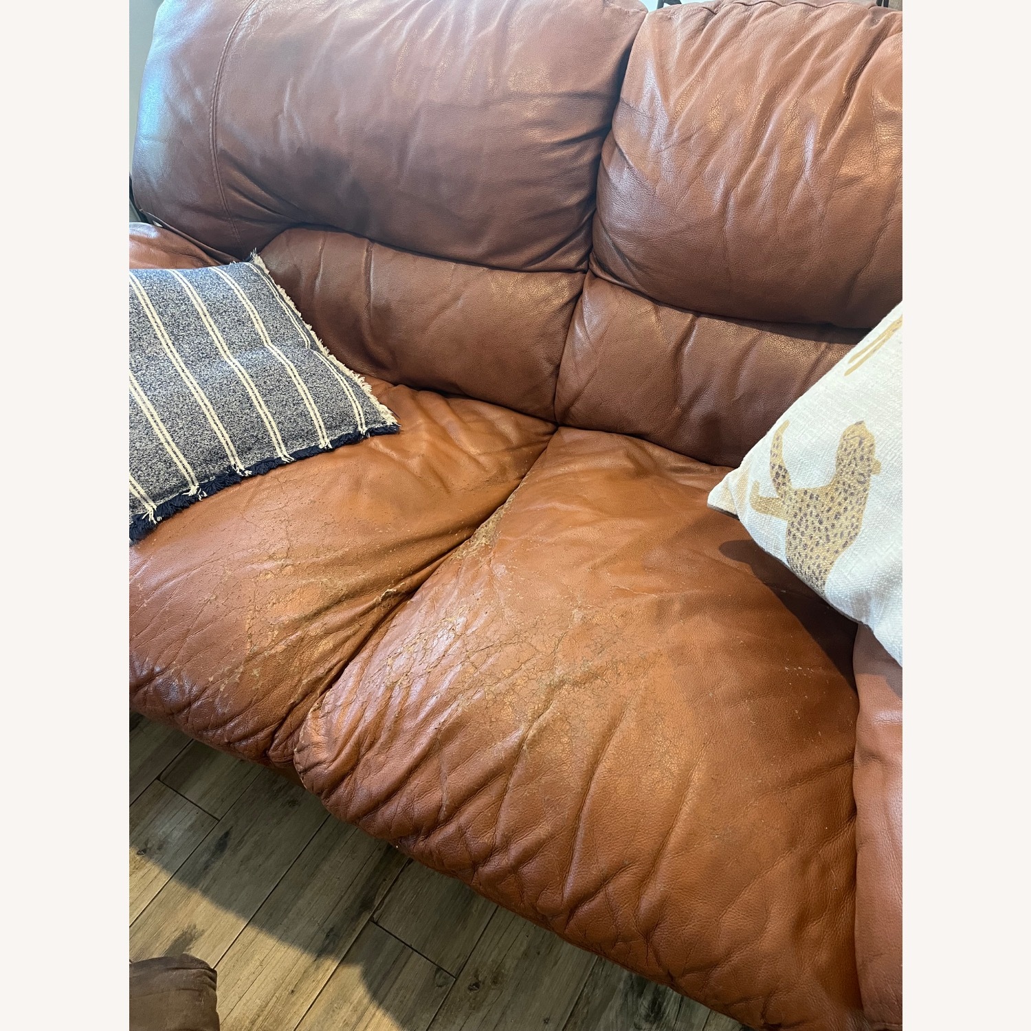 RTG Cognac/Brown Sofa - image-3