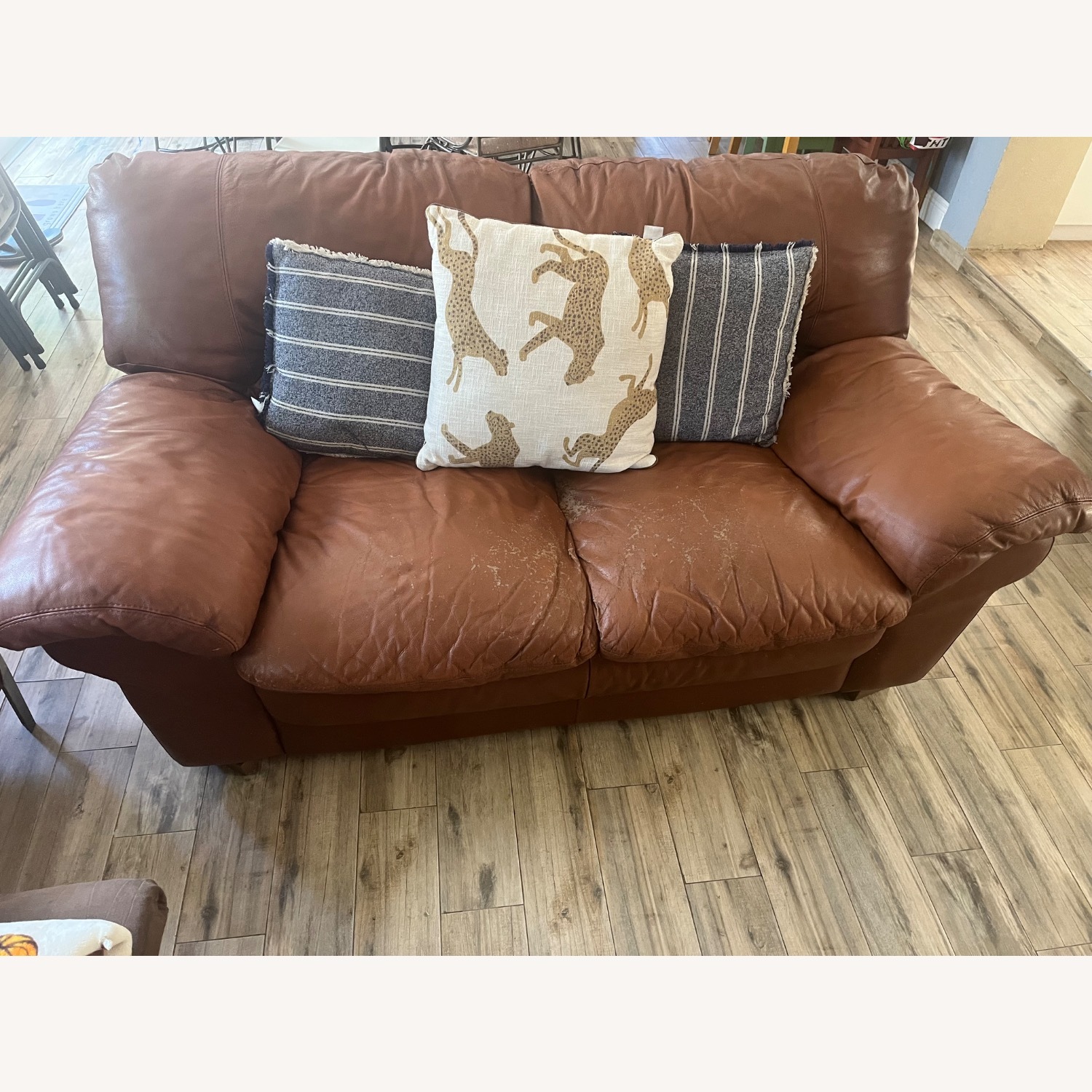 RTG Cognac/Brown Sofa - image-2