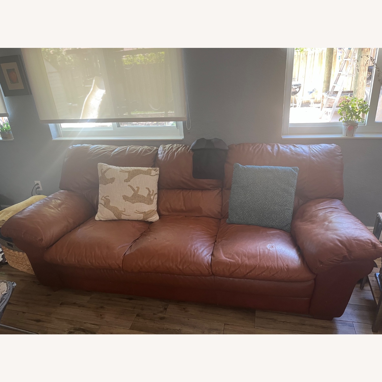 RTG Cognac/Brown Sofa - image-1