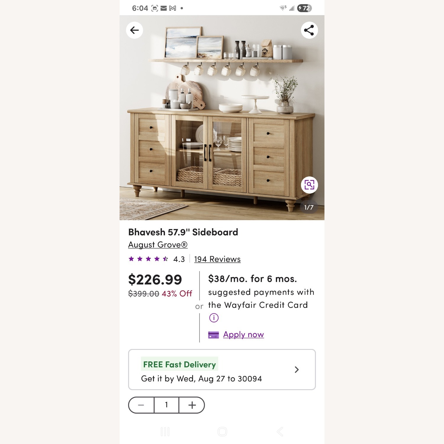 Bhavesh 57.9 Sideboard  - image-2