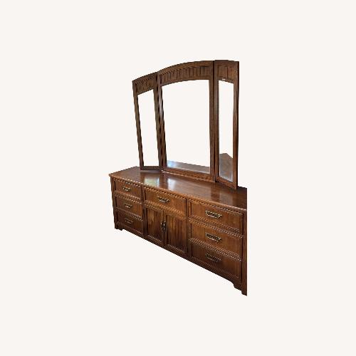 Used Thomasville Solid Wood Dresser with Mirror for sale on AptDeco