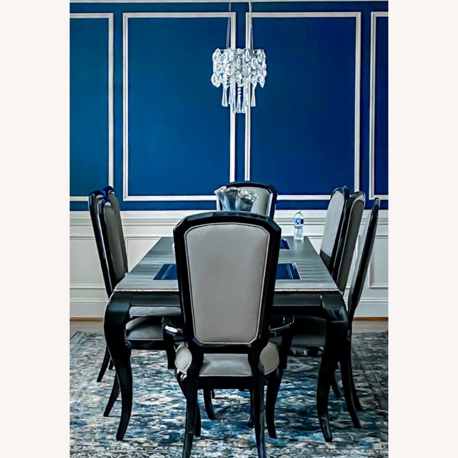Glam Dining Set–Amini After Eight, Buffet+8 Chairs - image-6