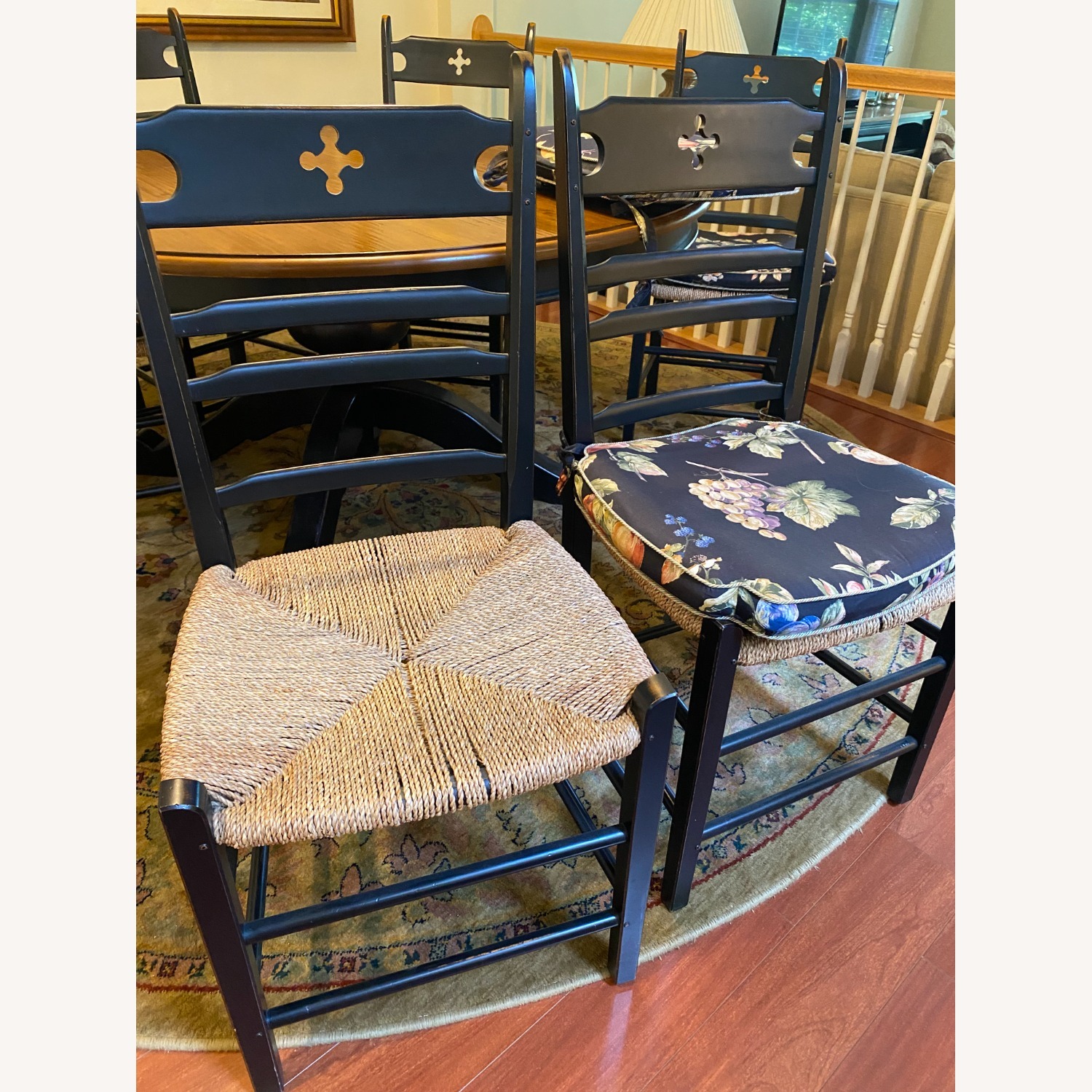 60" Round French Country Table and 6 Chairs - image-4