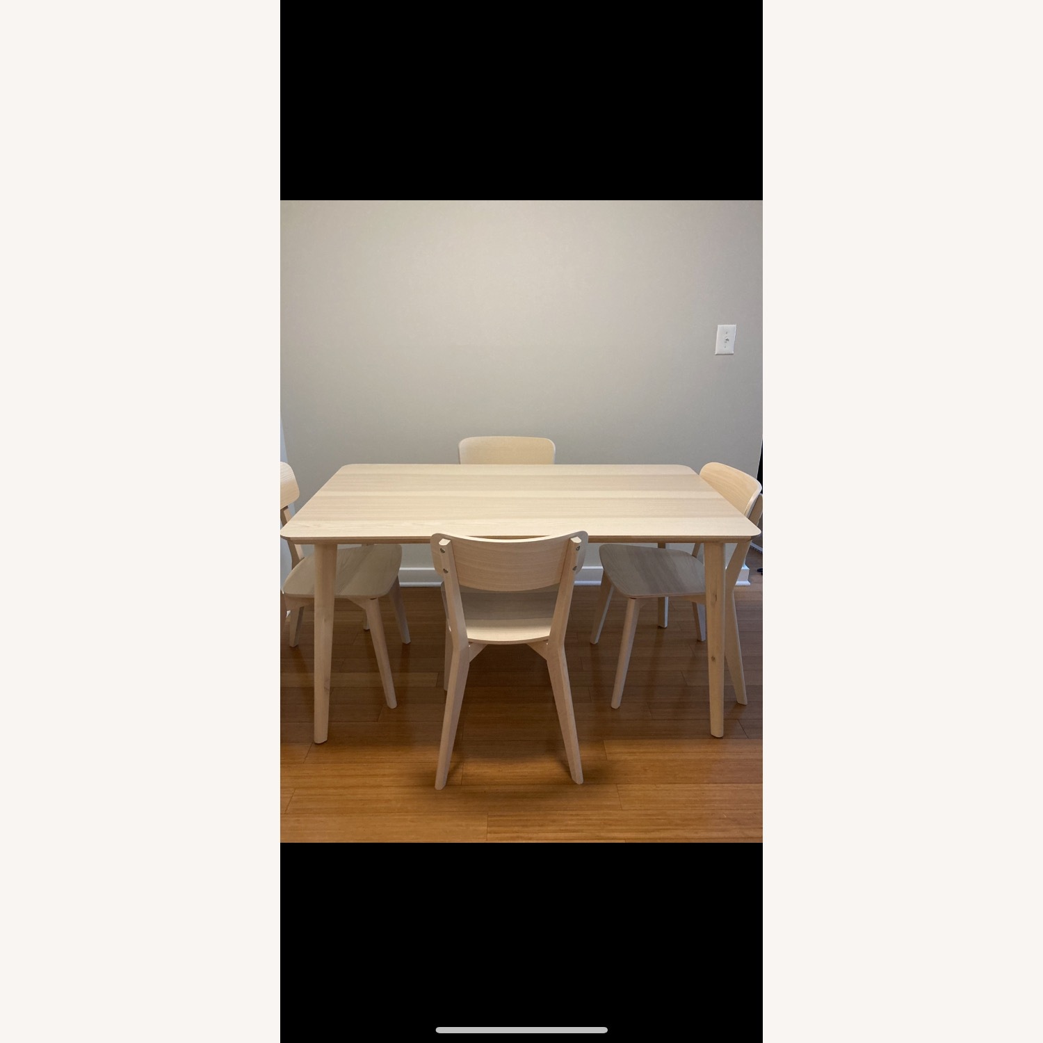 IKEA Lisabo Table + 4 Chairs - image-1
