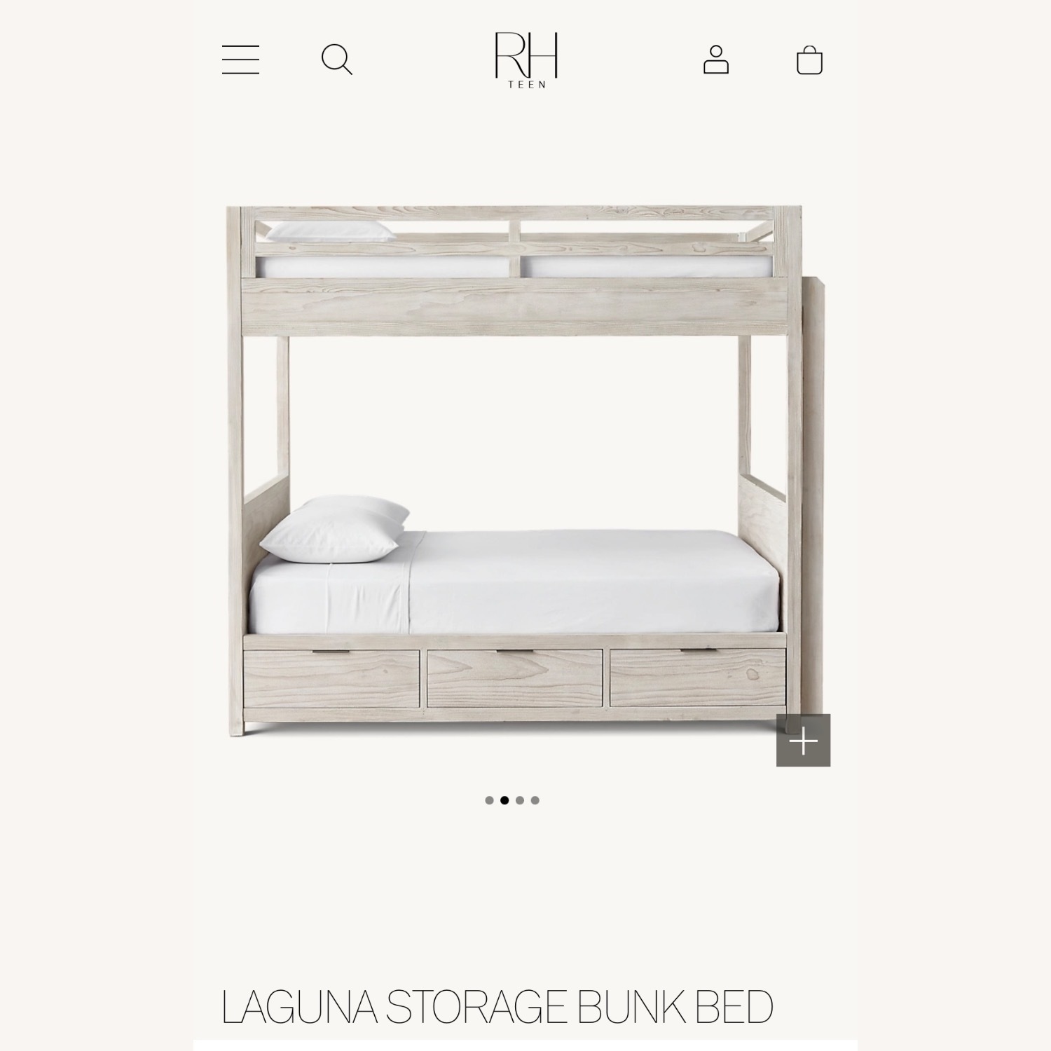 Restoration Hardware Teen Laguna Storage Bunk Bed  - image-2