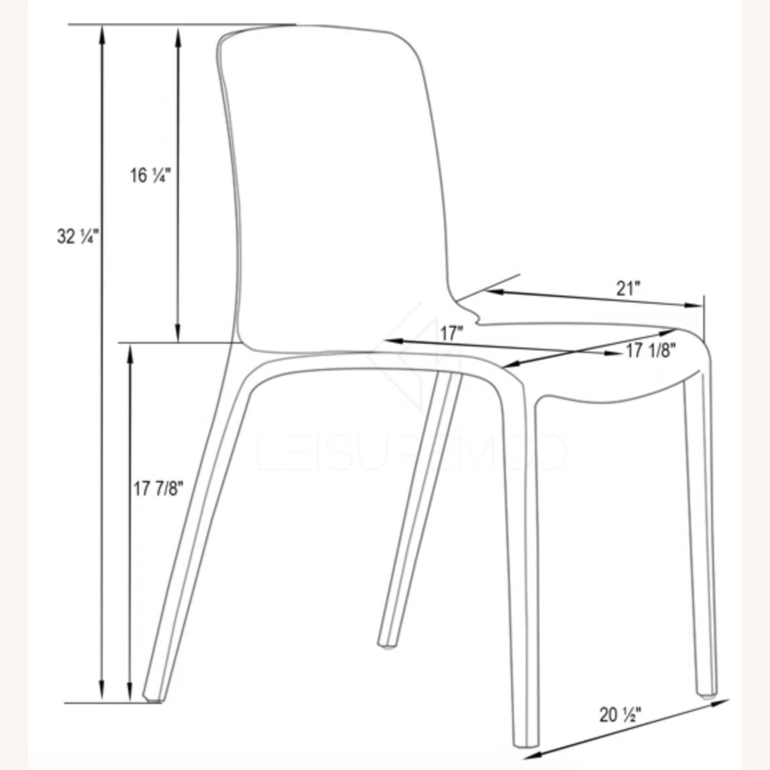 Transparent Acrylic Chairs Dining Chairs - image-4
