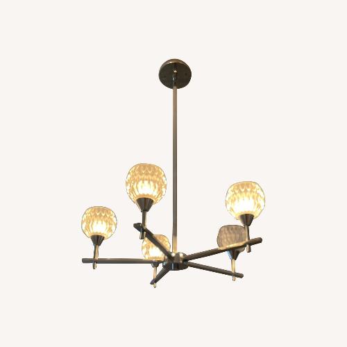 Used Michaels Kersey Chandelier- Polished Chrome  for sale on AptDeco