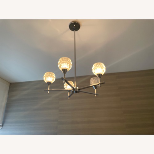 Used Michaels Kersey Chandelier- Polished Chrome  for sale on AptDeco