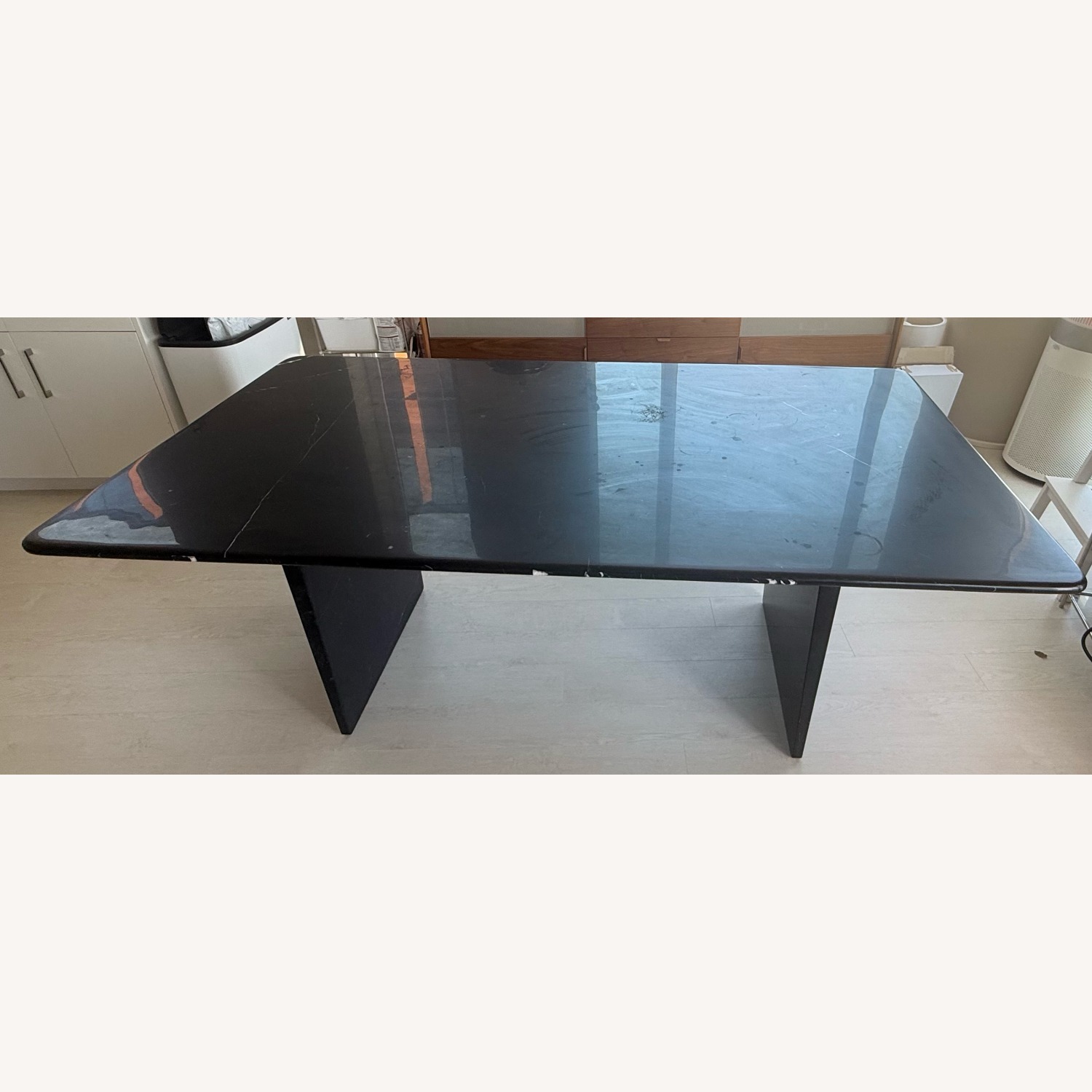 CB2 Kishi Black Dining Table - image-1