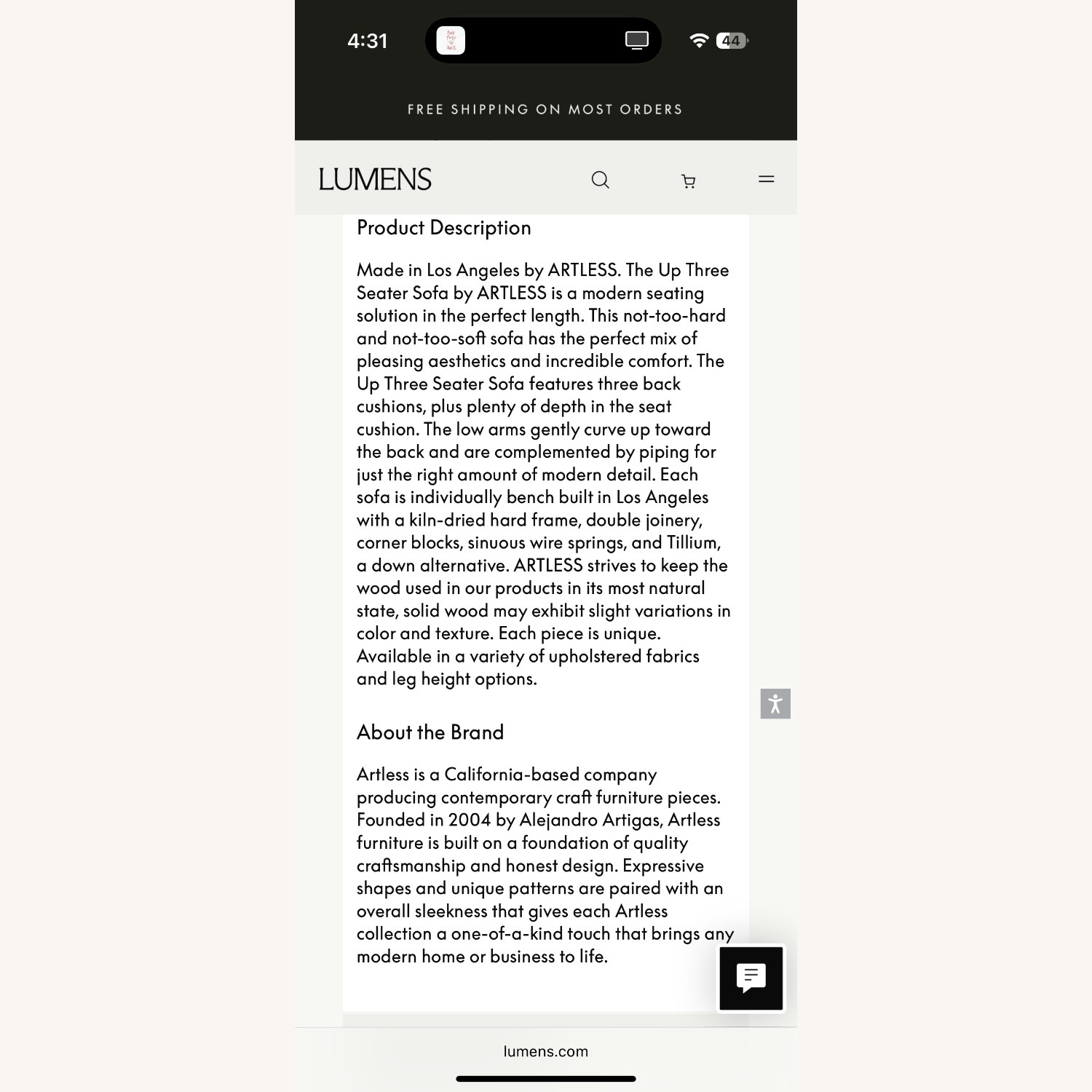 Artless 94” Upholstered 3 Seater Sofa - image-5