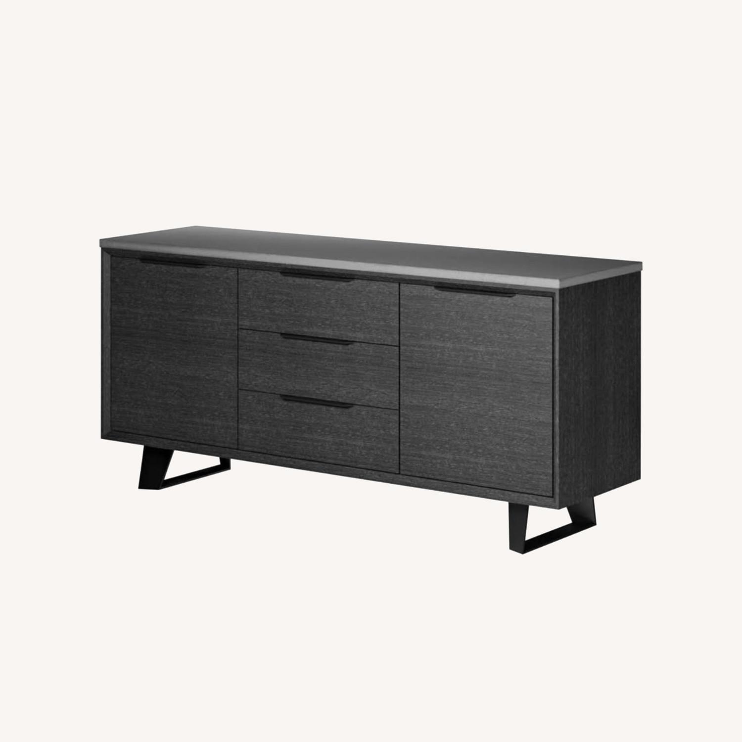 Concrete & Gray Oak Amsterdam Sideboard - image-0