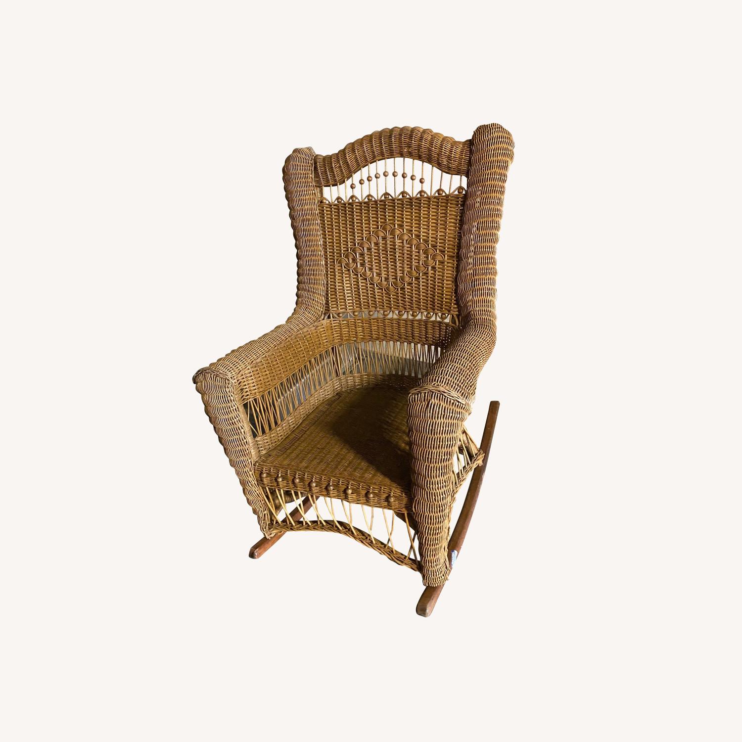 Wicker Rocking Chair - image-0