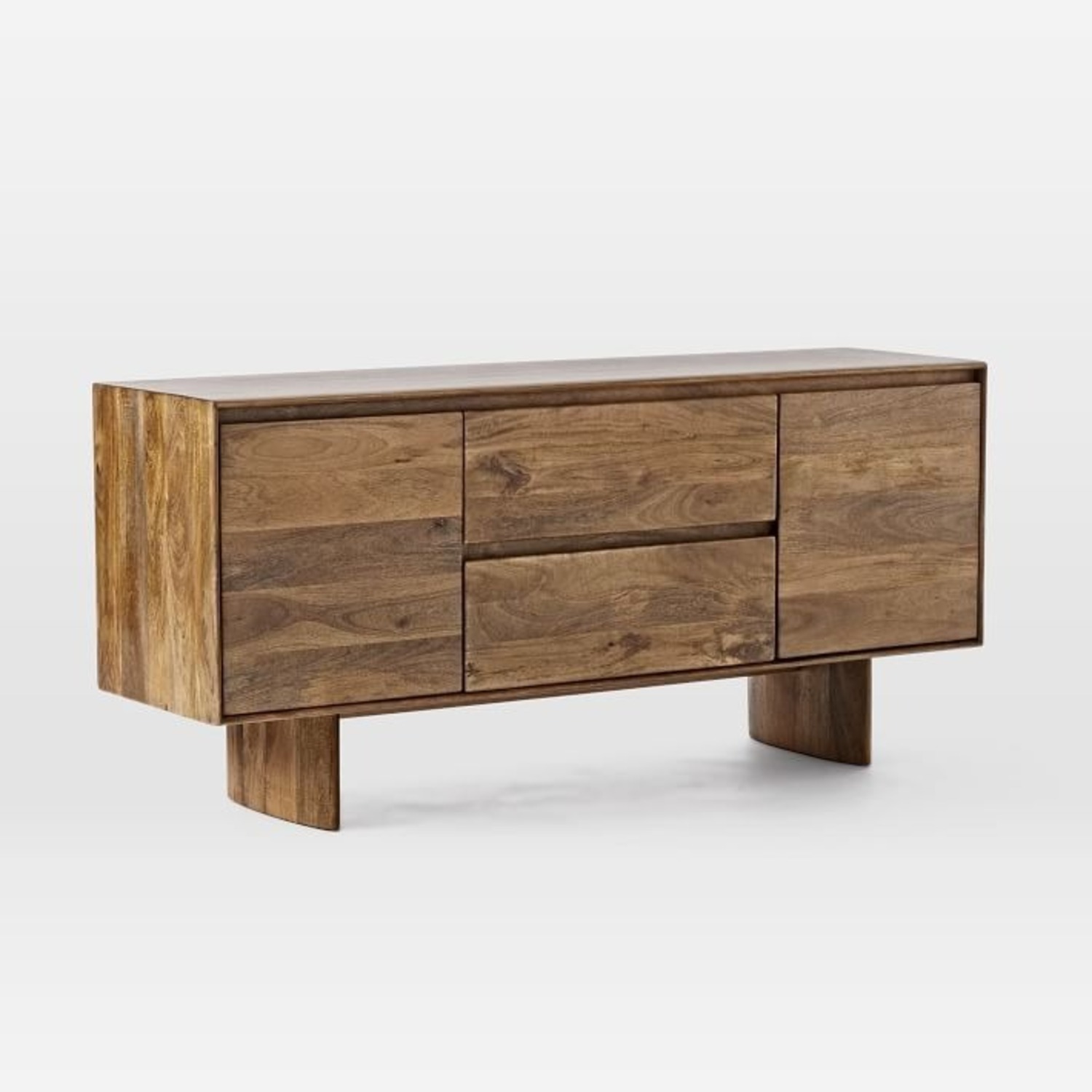 West Elm Anton Solid Wood 63" Buffet, Burnt Wax - image-3