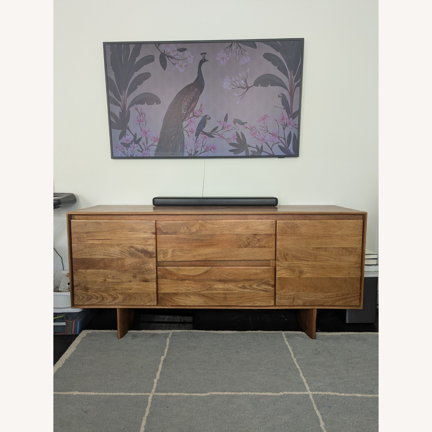 West Elm Anton Solid Wood 63" Buffet, Burnt Wax - image-5