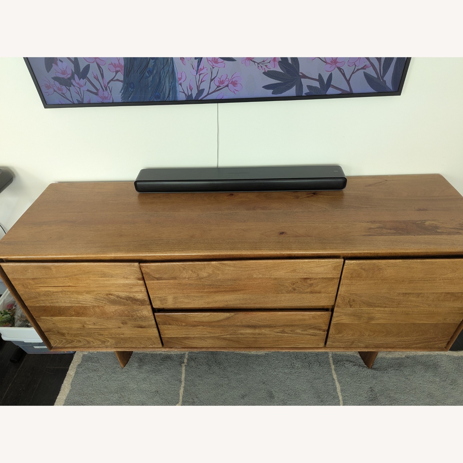 West Elm Anton Solid Wood 63" Buffet, Burnt Wax - image-6