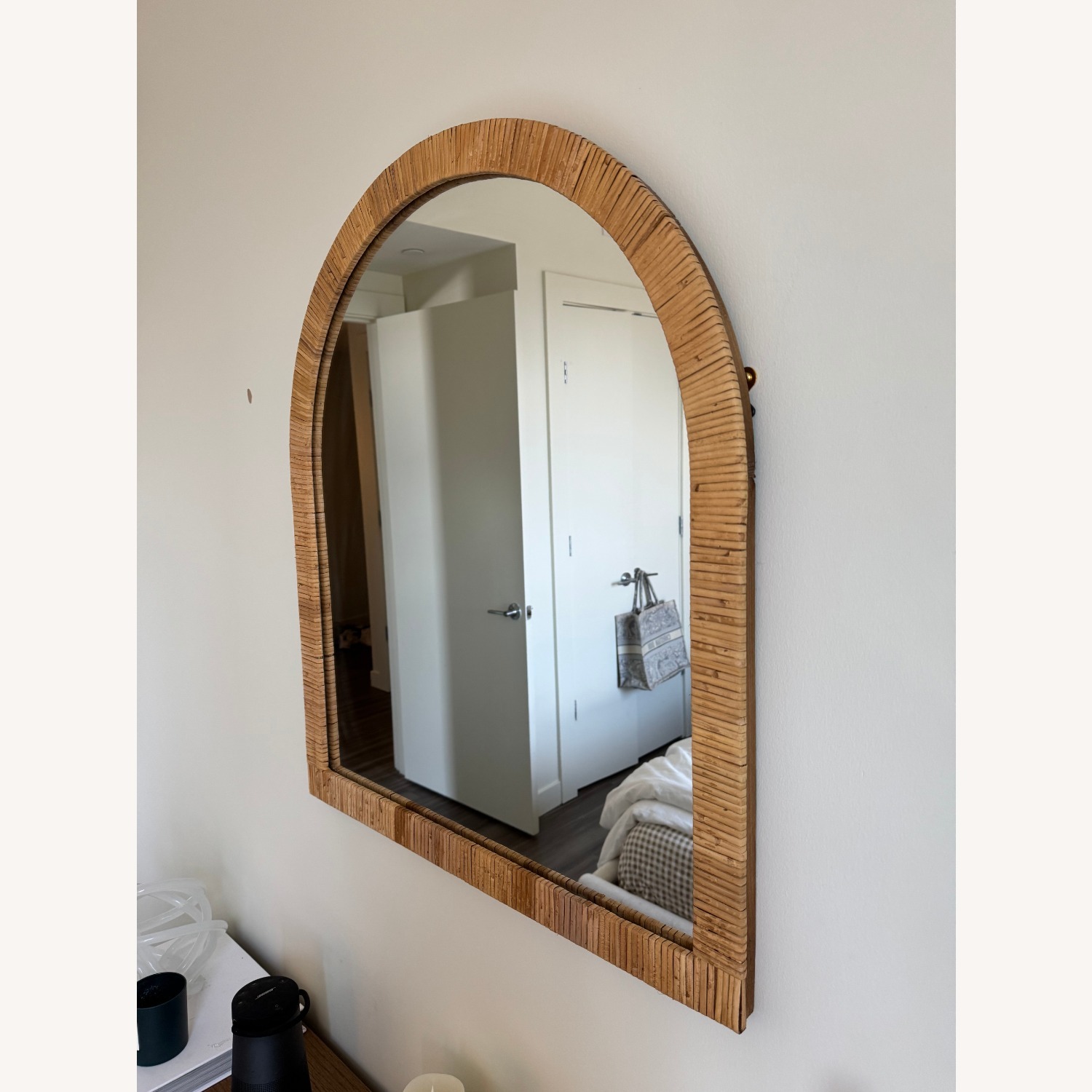 Kate and Laurel Rahfy Arch Natural Wall Mirror - image-7