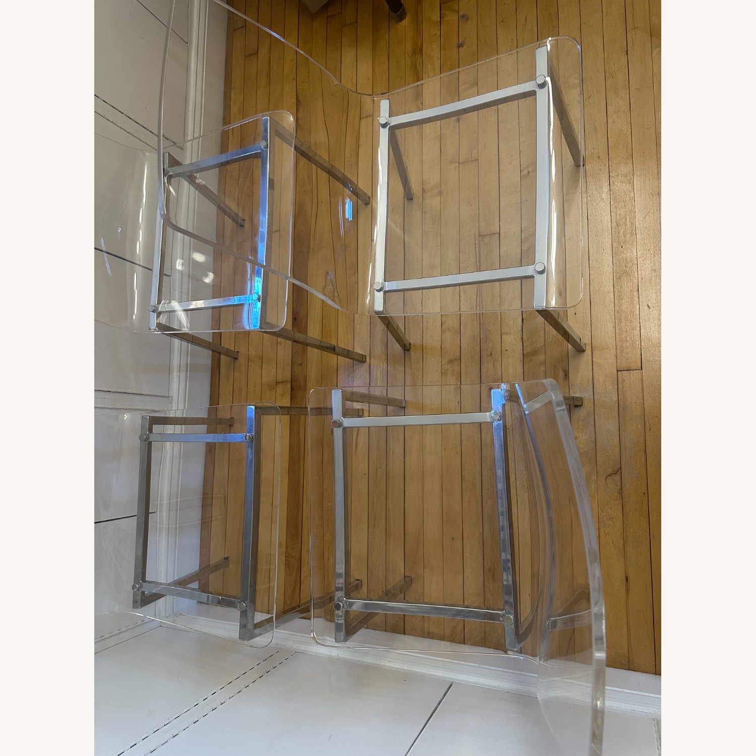 4x CB2 Vapor Dining Chairs - image-7