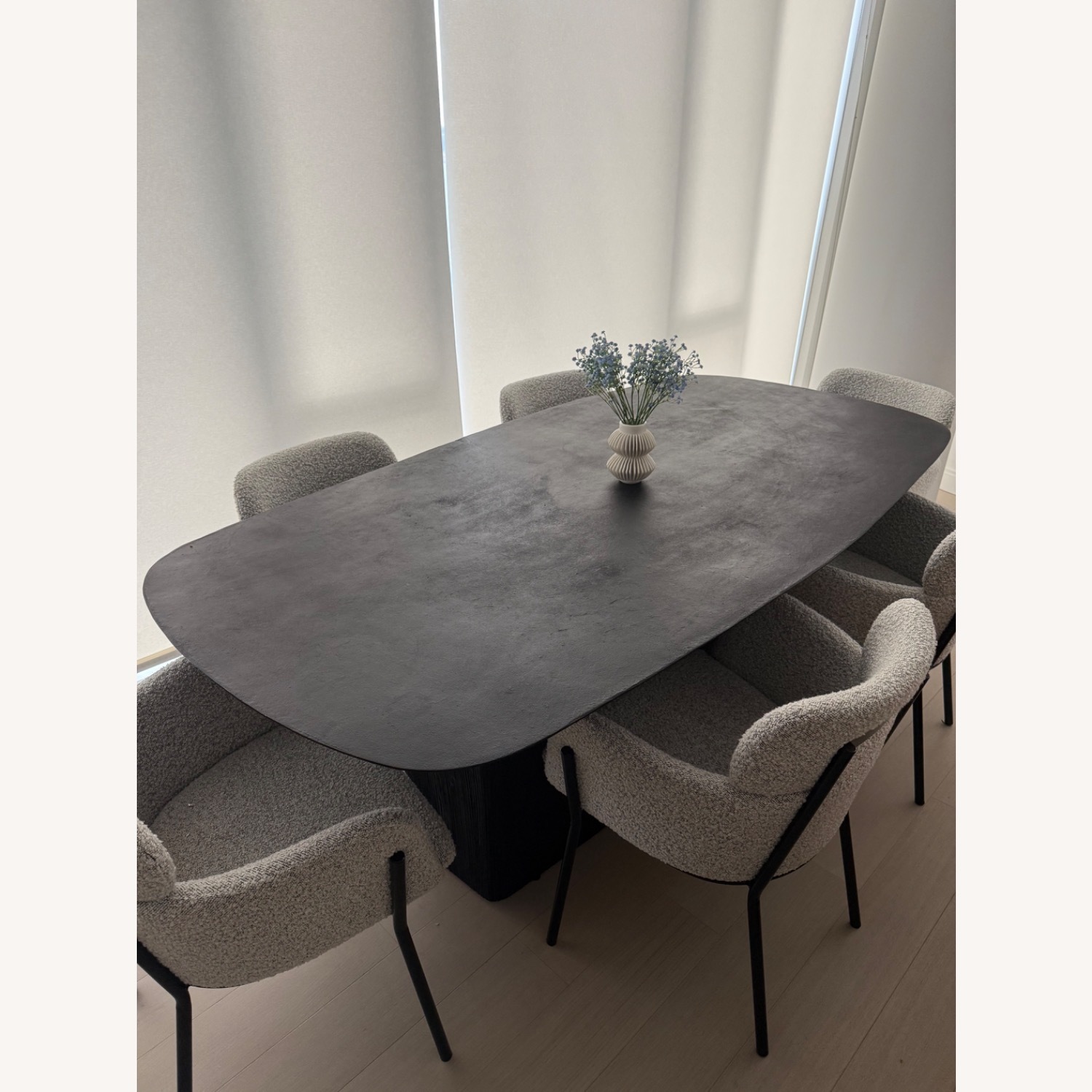 CB2 Azalea Boucle Chair - image-1