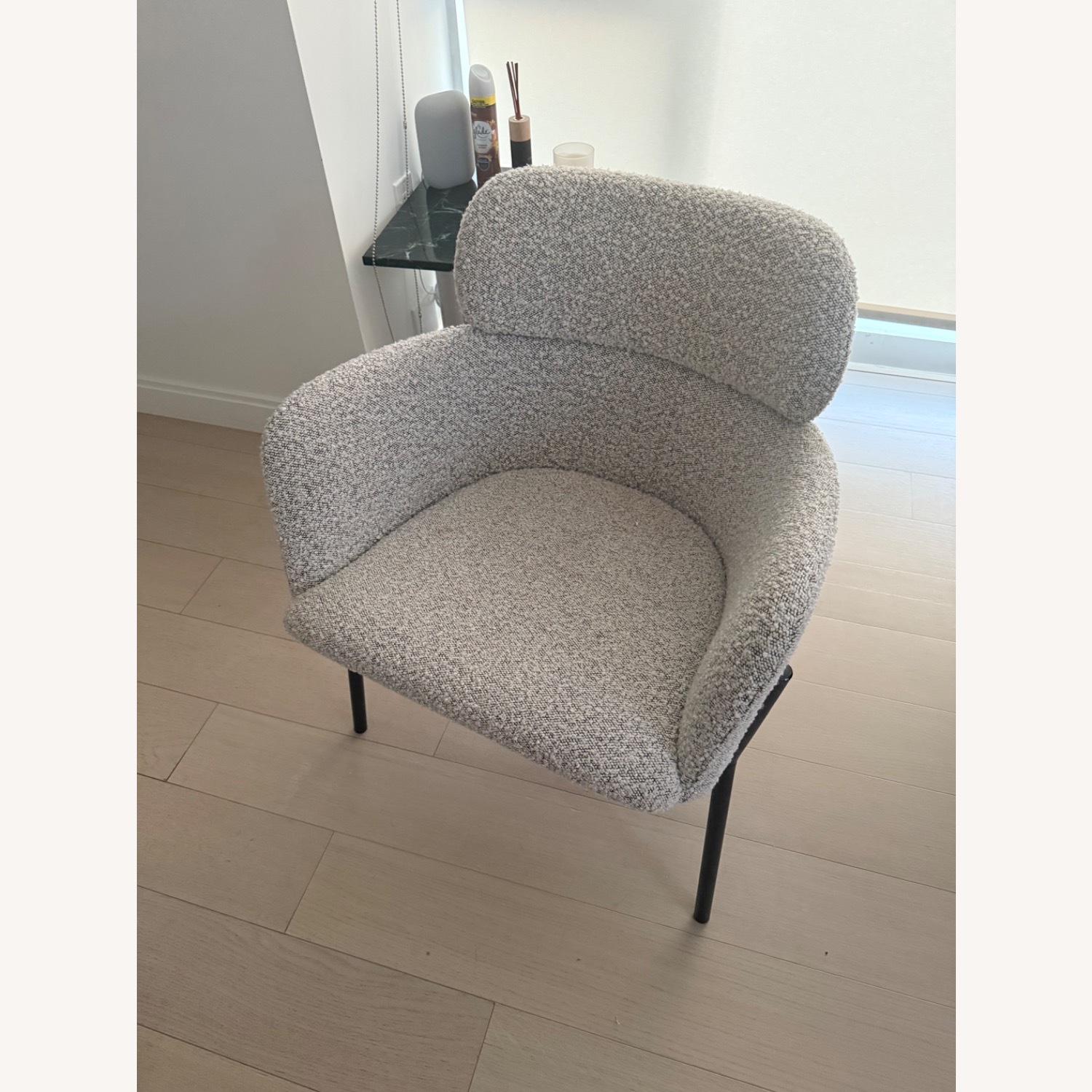 CB2 Azalea Boucle Chair - image-3