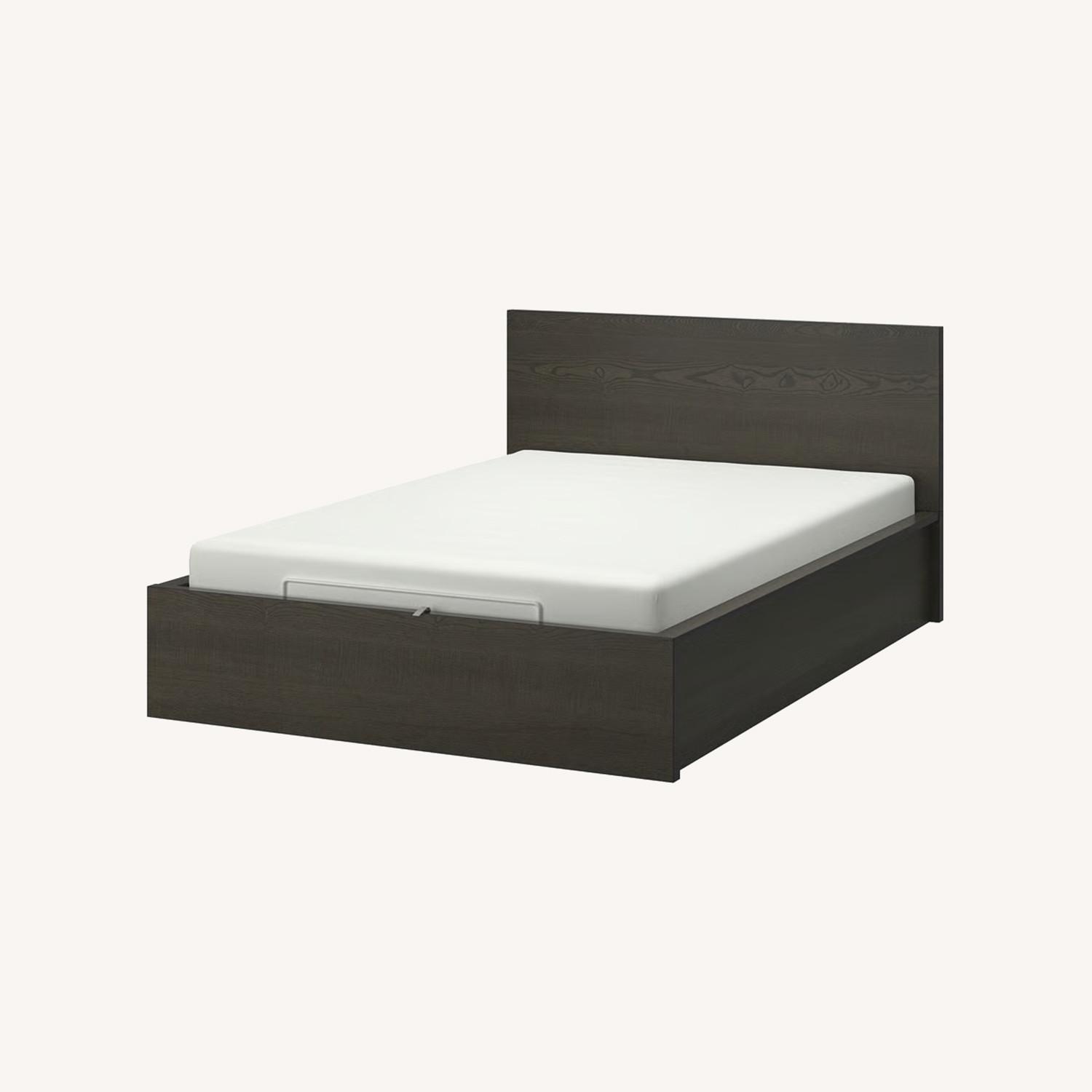 IKEA Malm Hydrolic Storage Bed - image-0