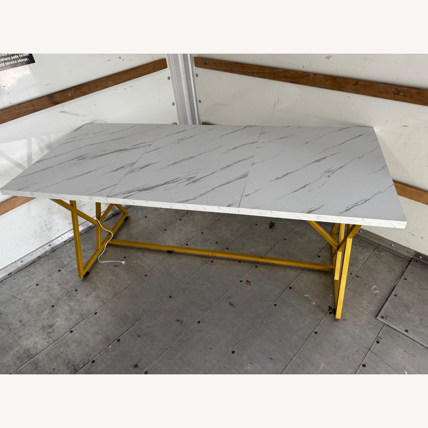 Marble Grey Dining Table - image-3