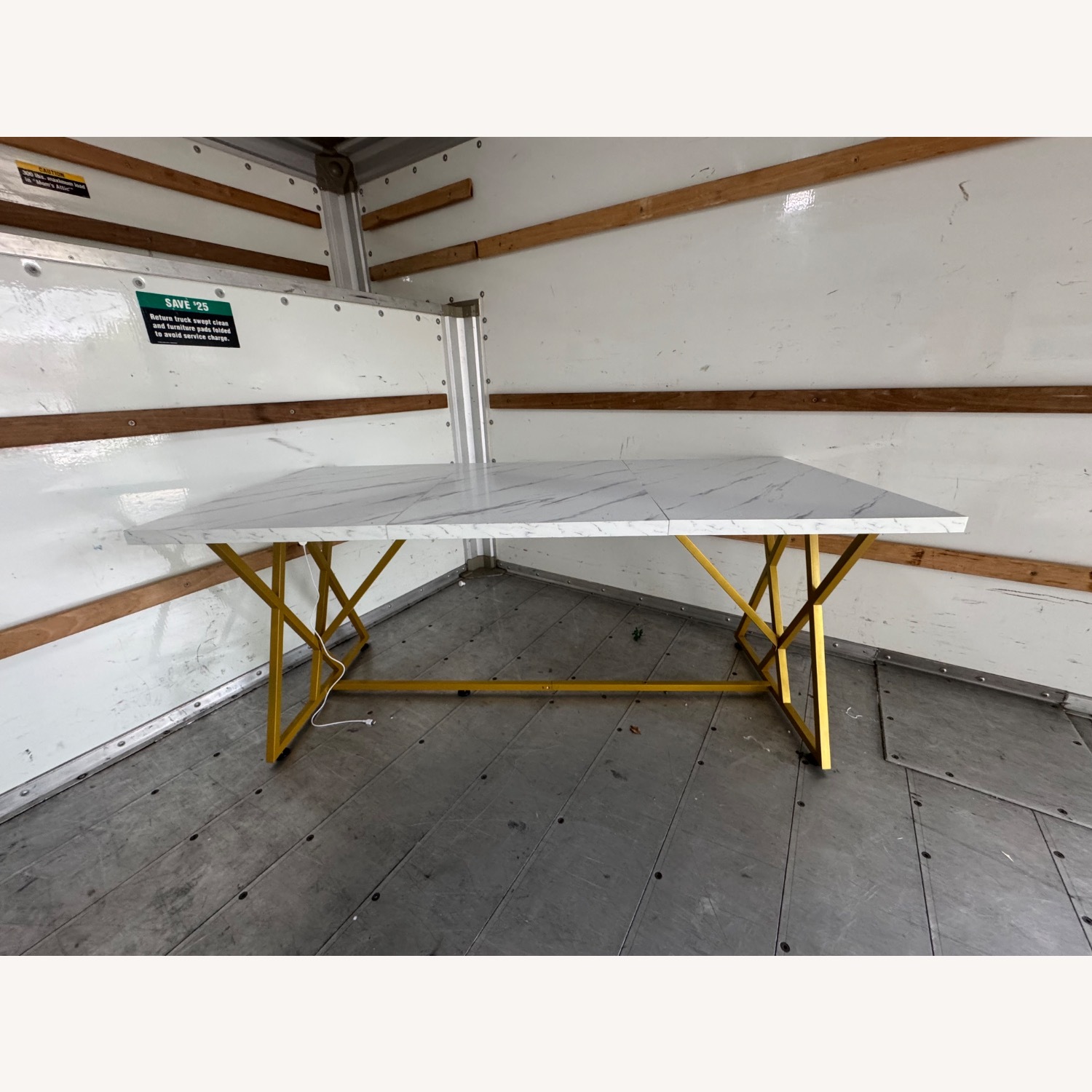 Marble Grey Dining Table - image-1