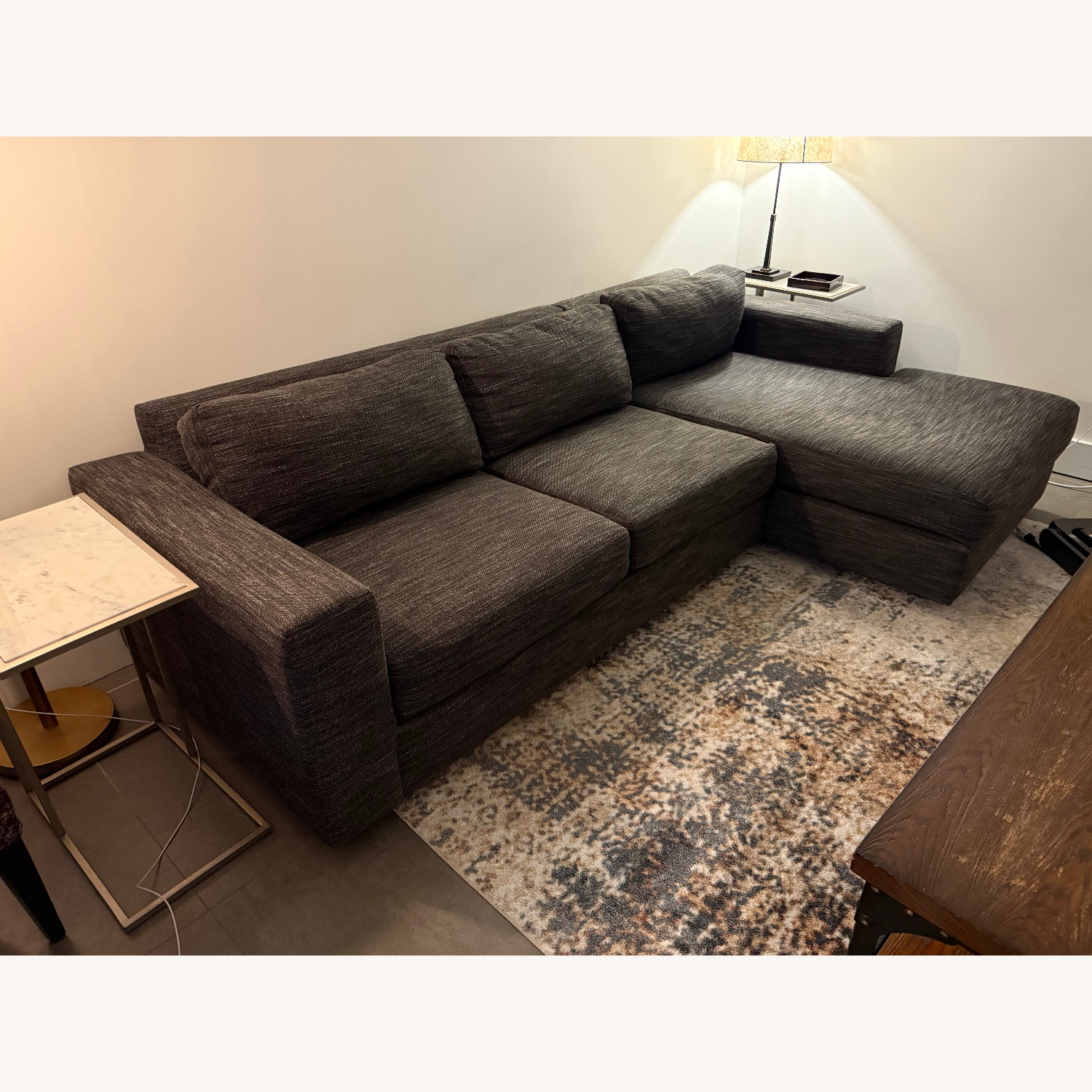 West Elm Urban 2-Piece Chaise Sectional 106" - image-1