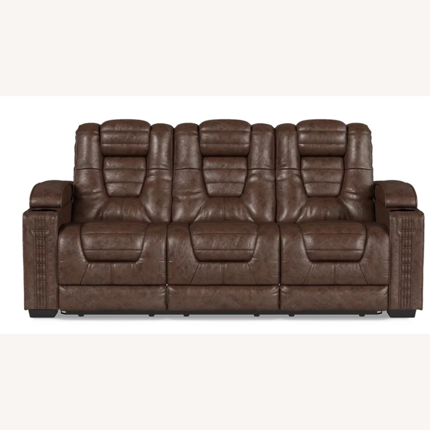 Eric Church Leather Sofa - image-4