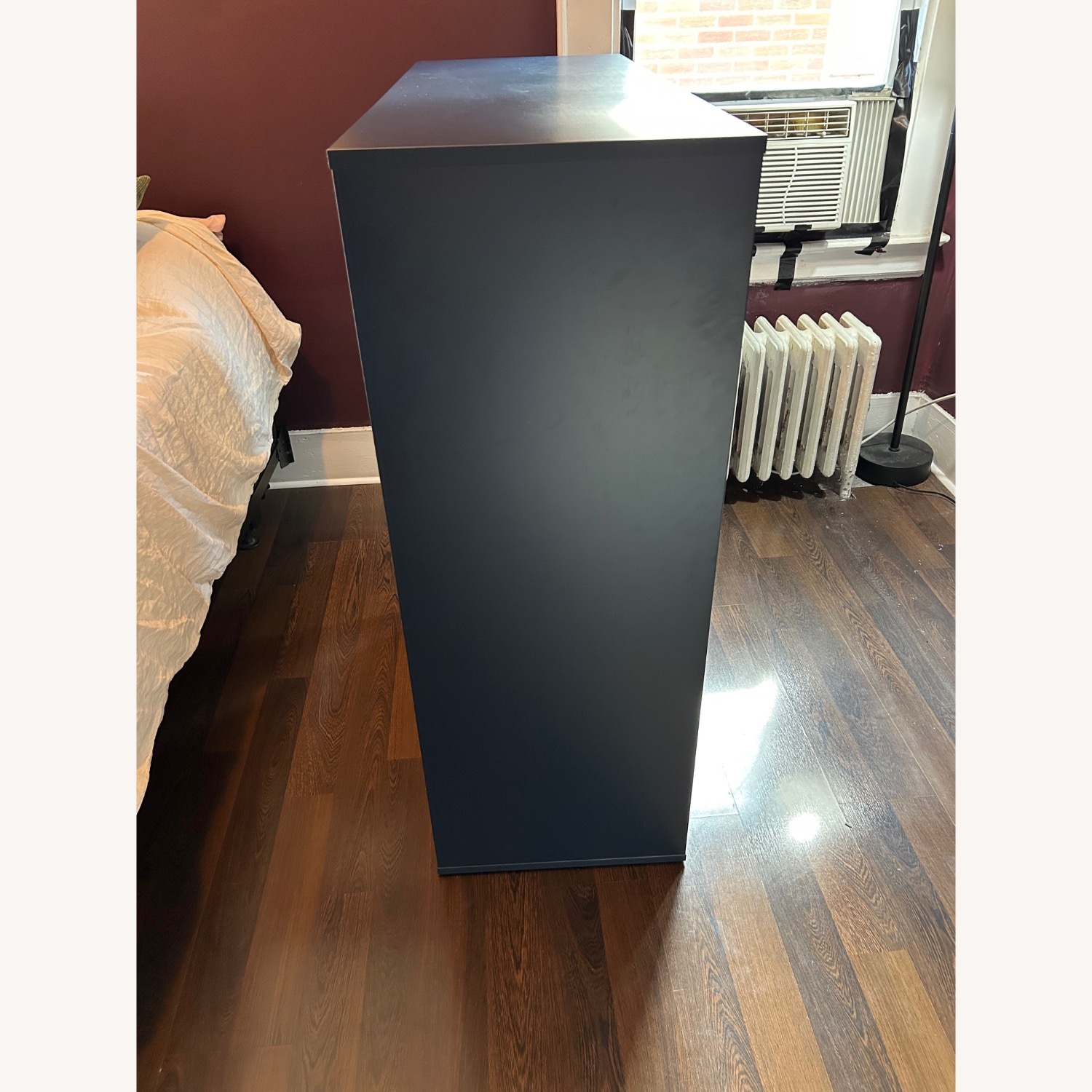 IKEA NORDMELA Blue Dresser with Clothes Rail - image-5