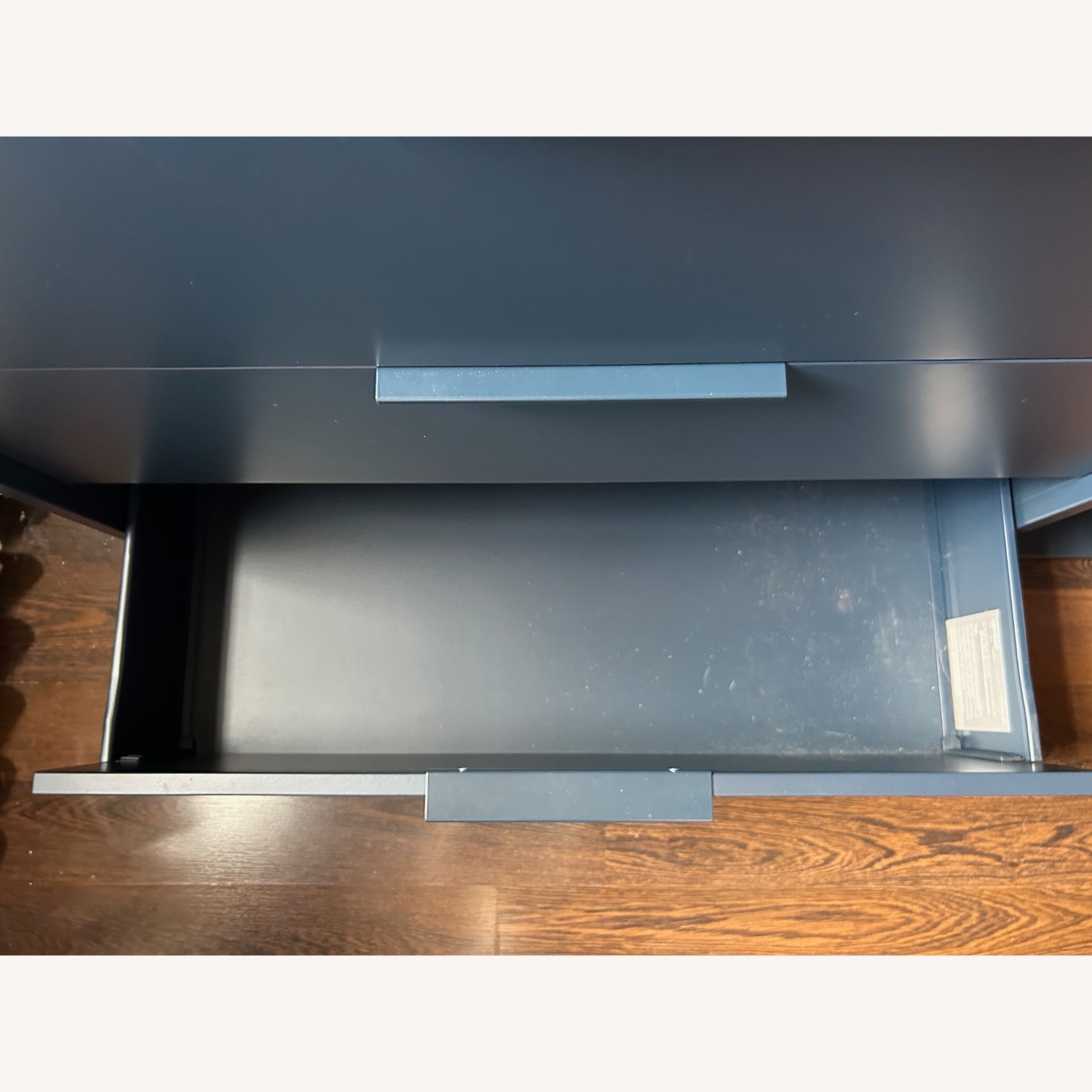 IKEA NORDMELA Blue Dresser with Clothes Rail - image-7