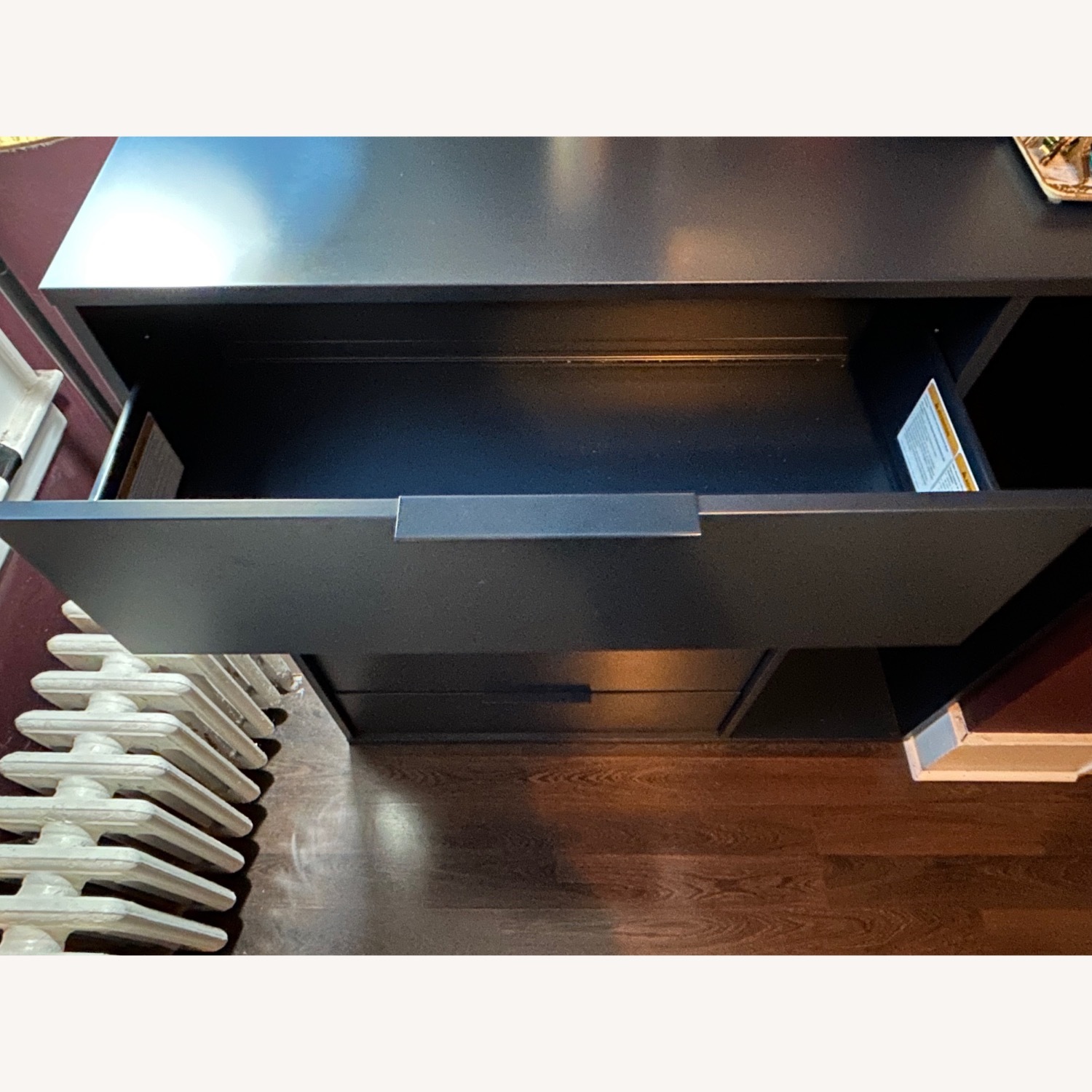 IKEA NORDMELA Blue Dresser with Clothes Rail - image-12