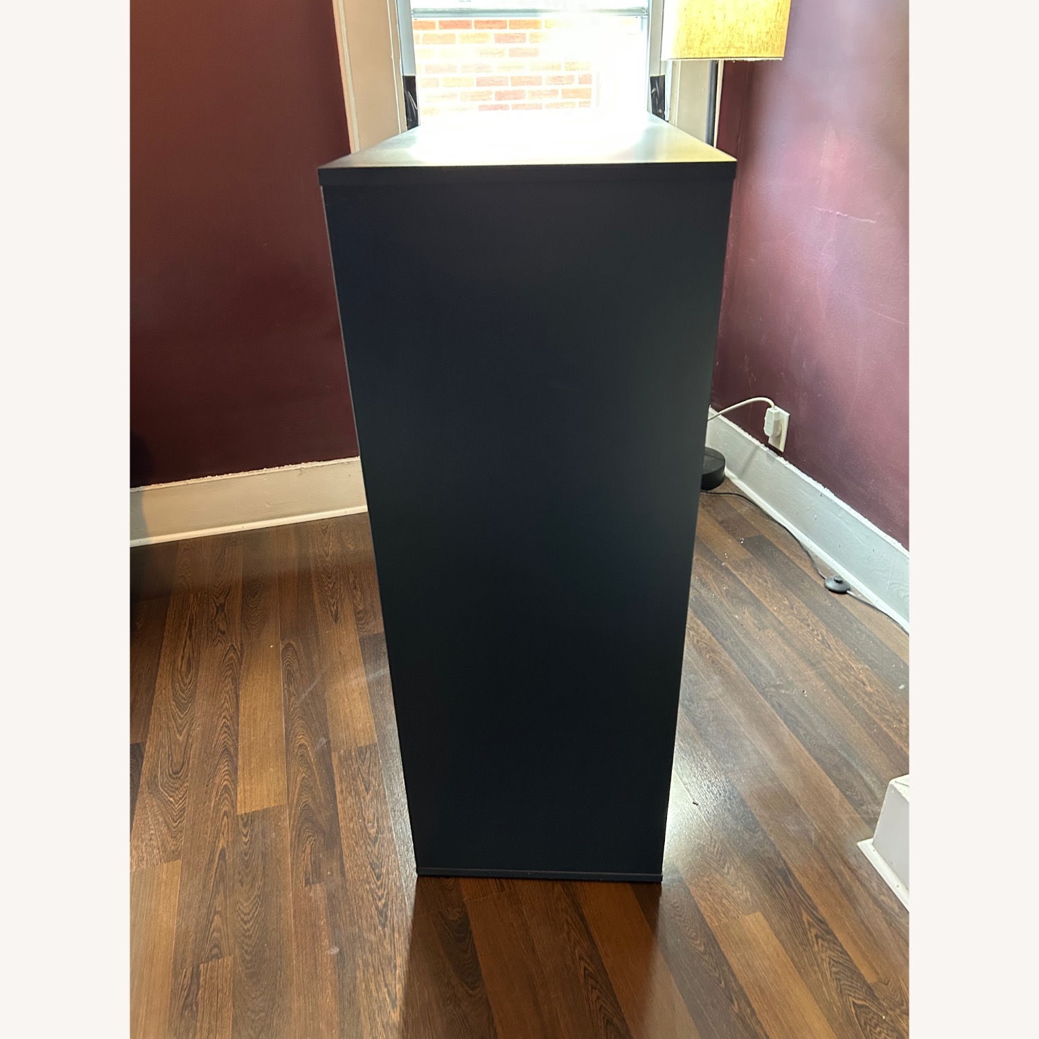 IKEA NORDMELA Blue Dresser with Clothes Rail - image-3