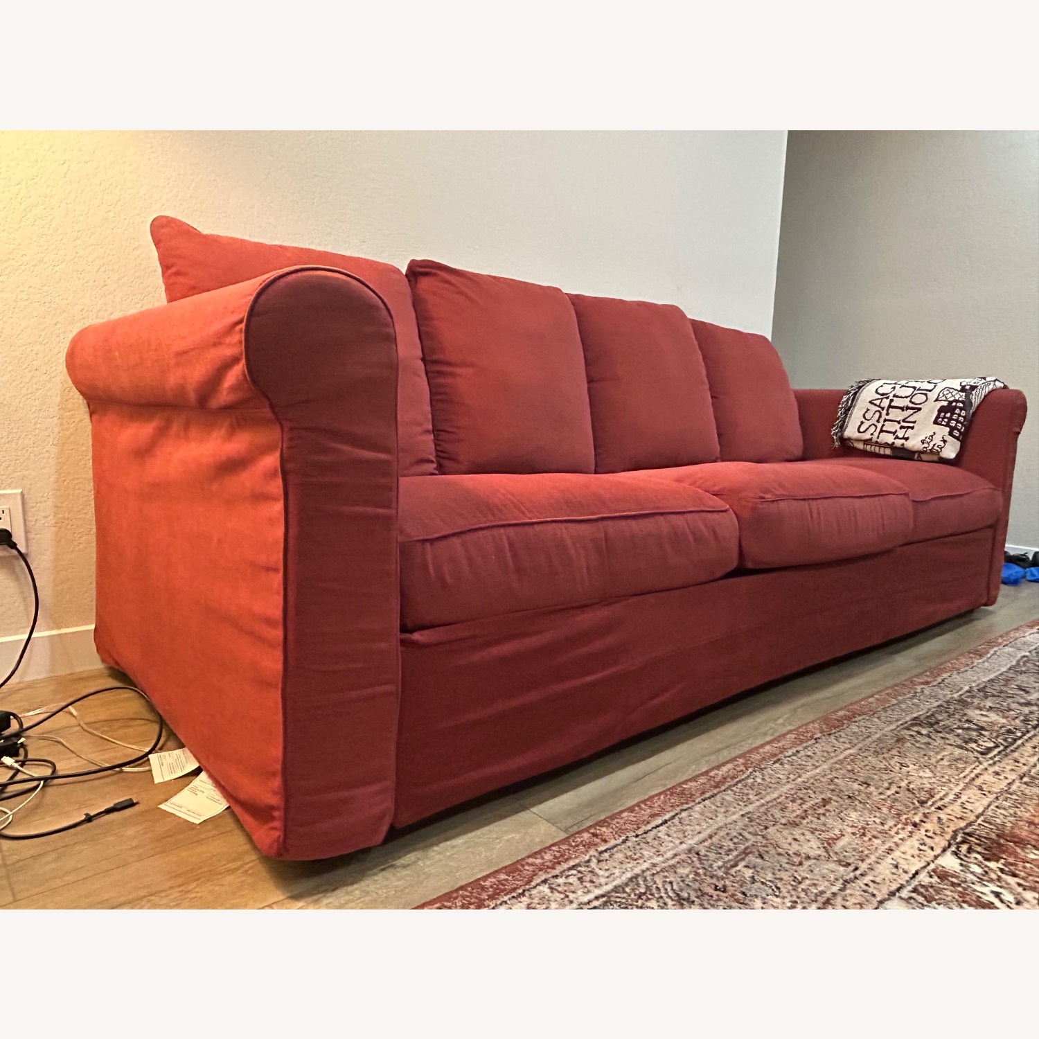 IKEA Harlanda Red Sofa - image-1